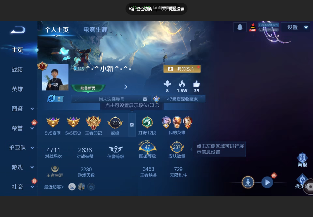 王者荣耀账号安卓QQV7【14传说 时之祈愿瑶,金色仲夏夜 237皮肤】安卓QQ/V7/绝世王者/237皮肤/125英雄