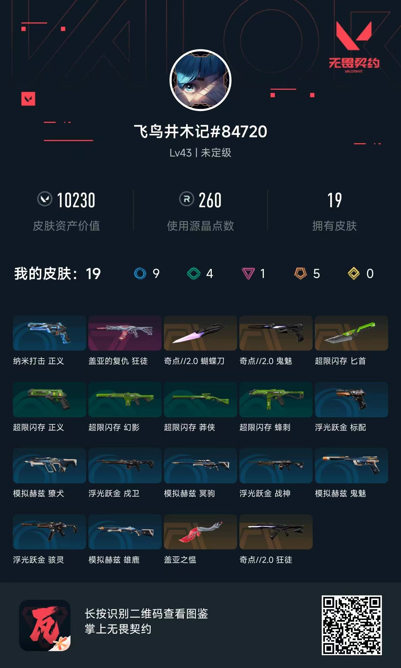 无畏契约账号QQ盖亚的复仇狂徒奇点//2.0蝴蝶刀奇点//2.0鬼魅超限闪存匕首盖亚之愠奇点//2.0狂徒