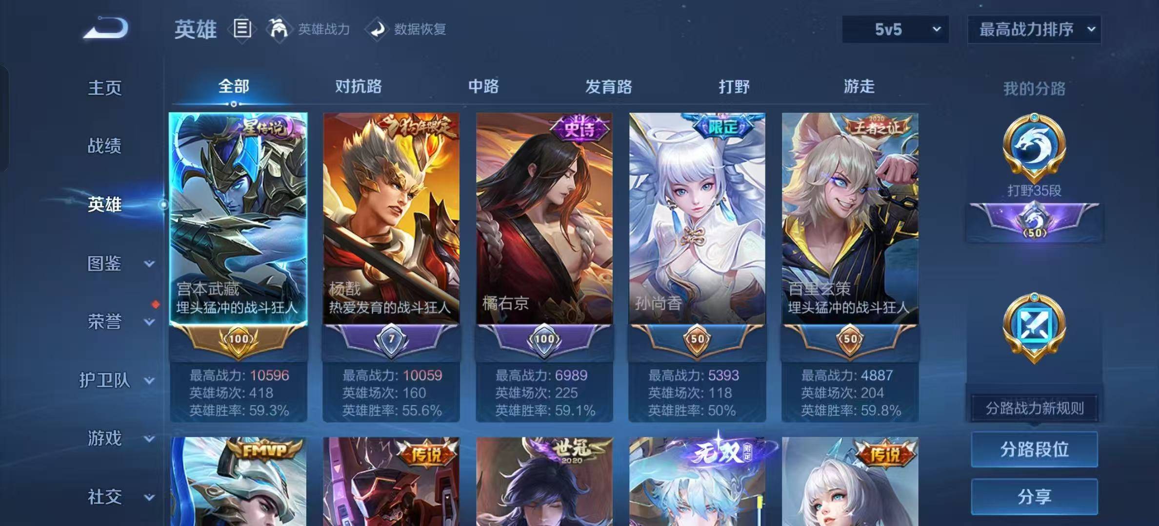 WZCMW3446180王者荣耀账号详情图2