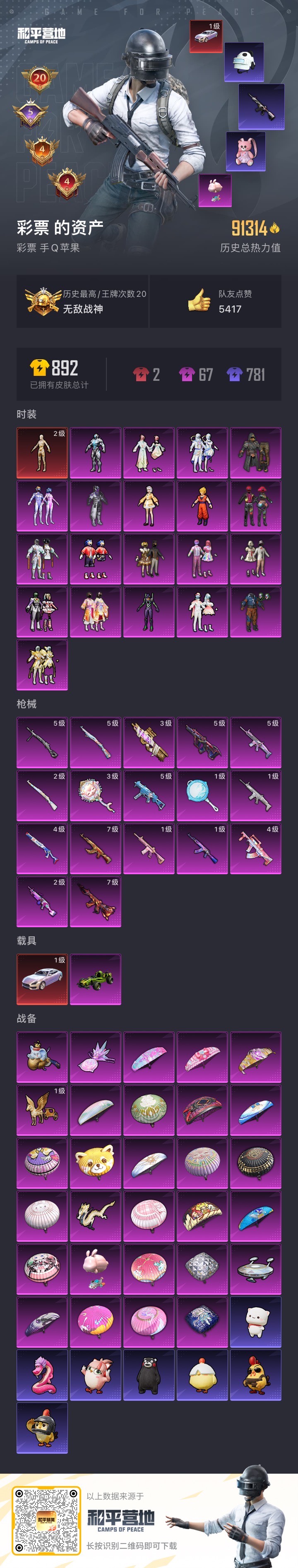 HPCMW3421829和平精英账号详情图3