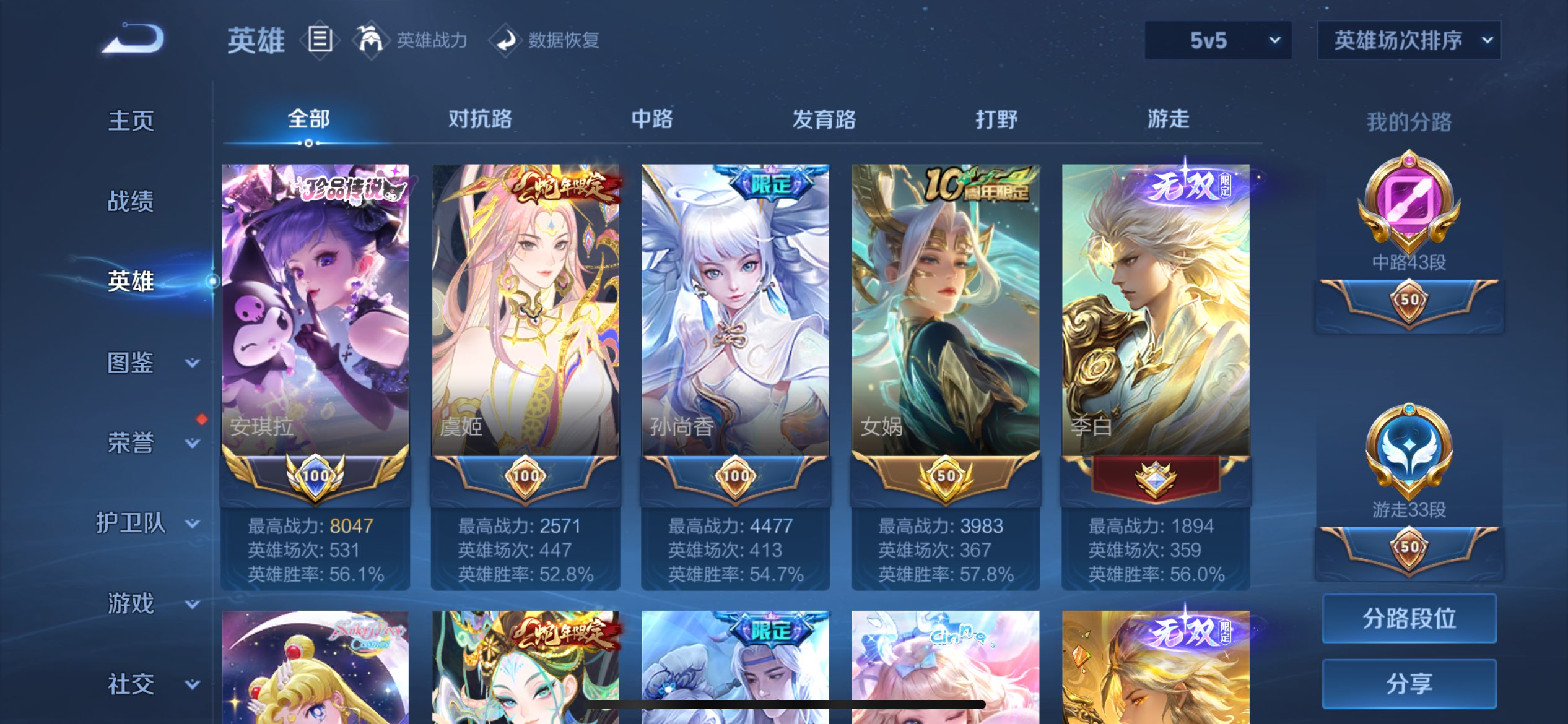 WZCMW3397882王者荣耀账号详情图6