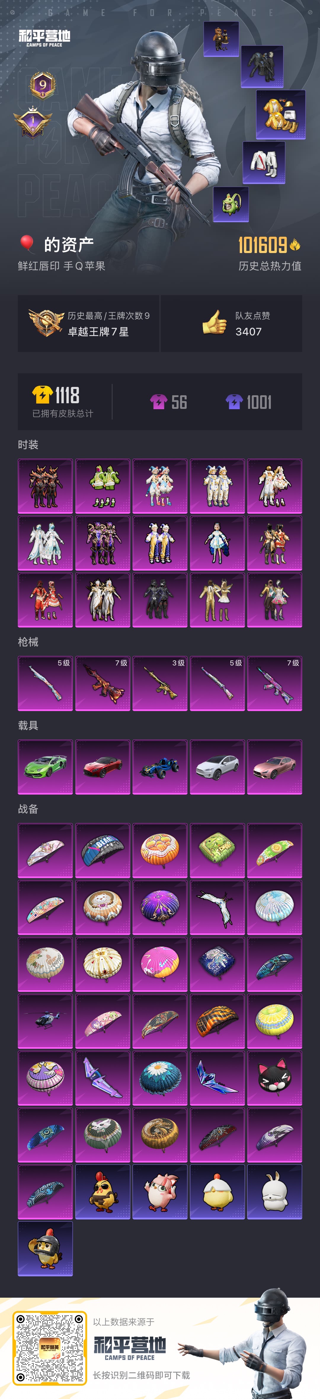 HPCMW3440333和平精英账号详情图2