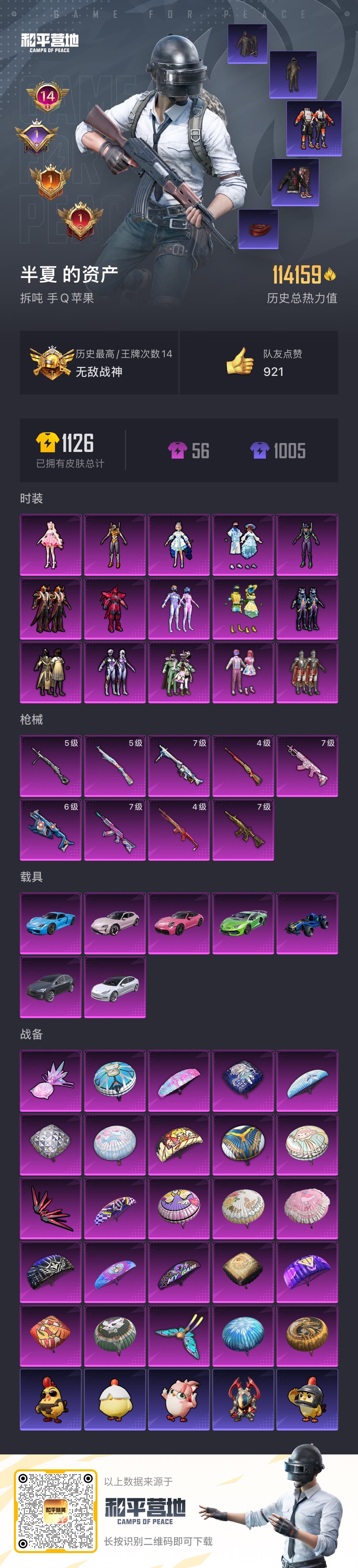 HPCMW3440554和平精英账号详情图2