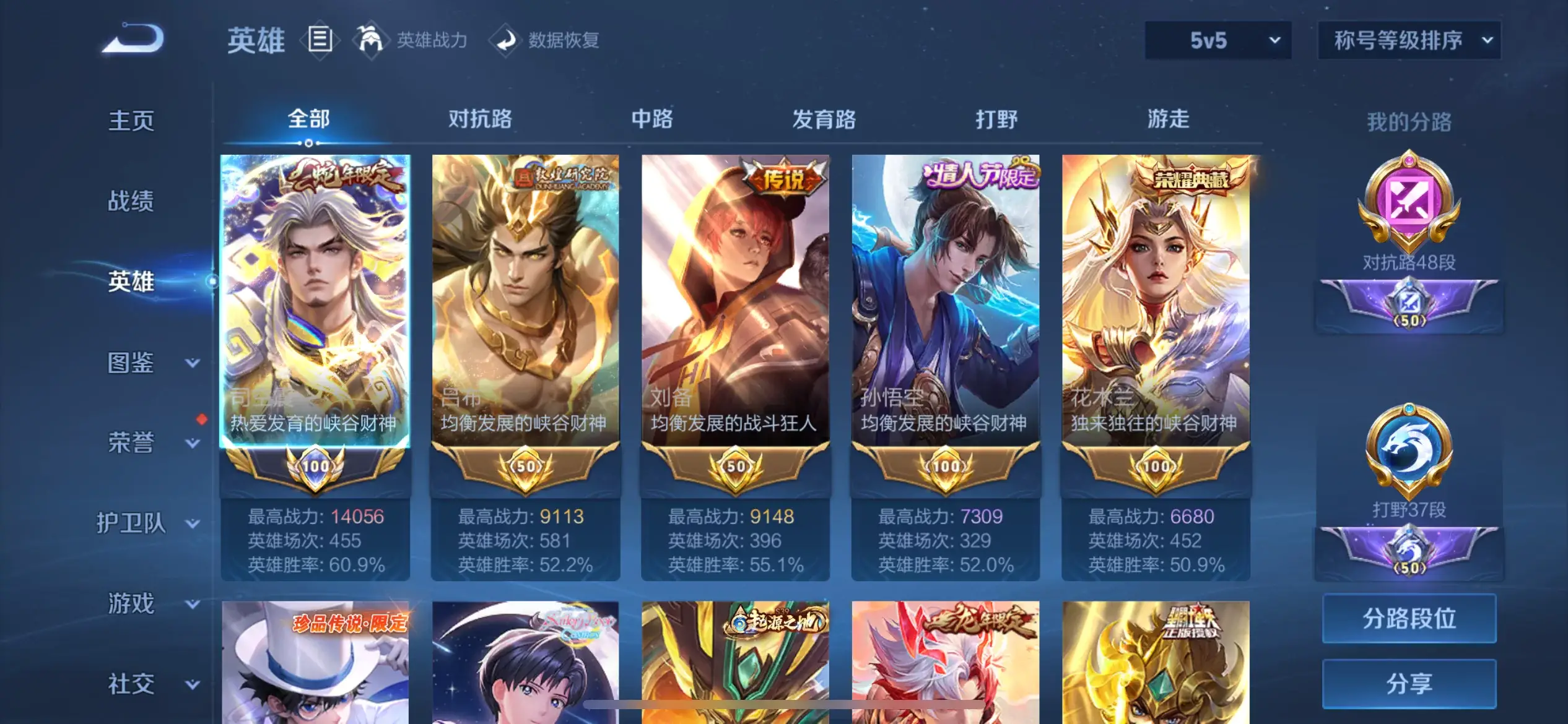 WZCMW3464485王者荣耀账号详情图2