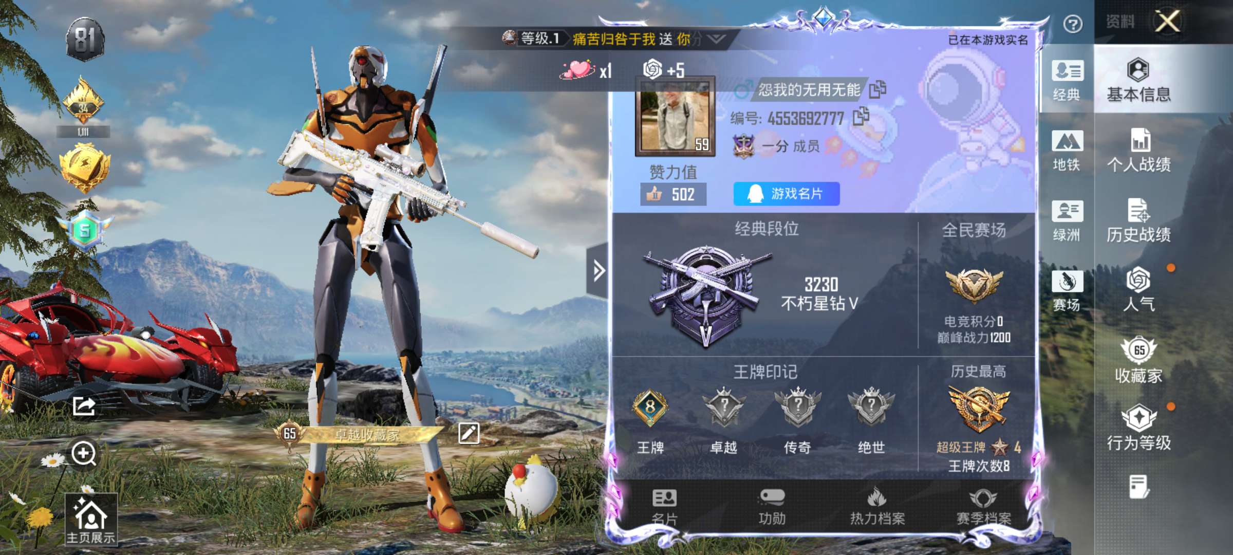 HPCMW3455693和平精英账号详情图2