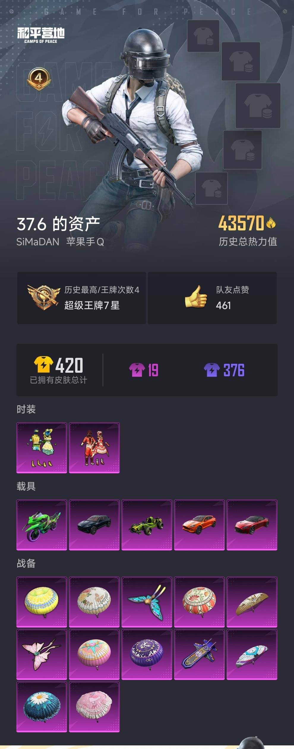 HPCMW3283203和平精英账号详情图9