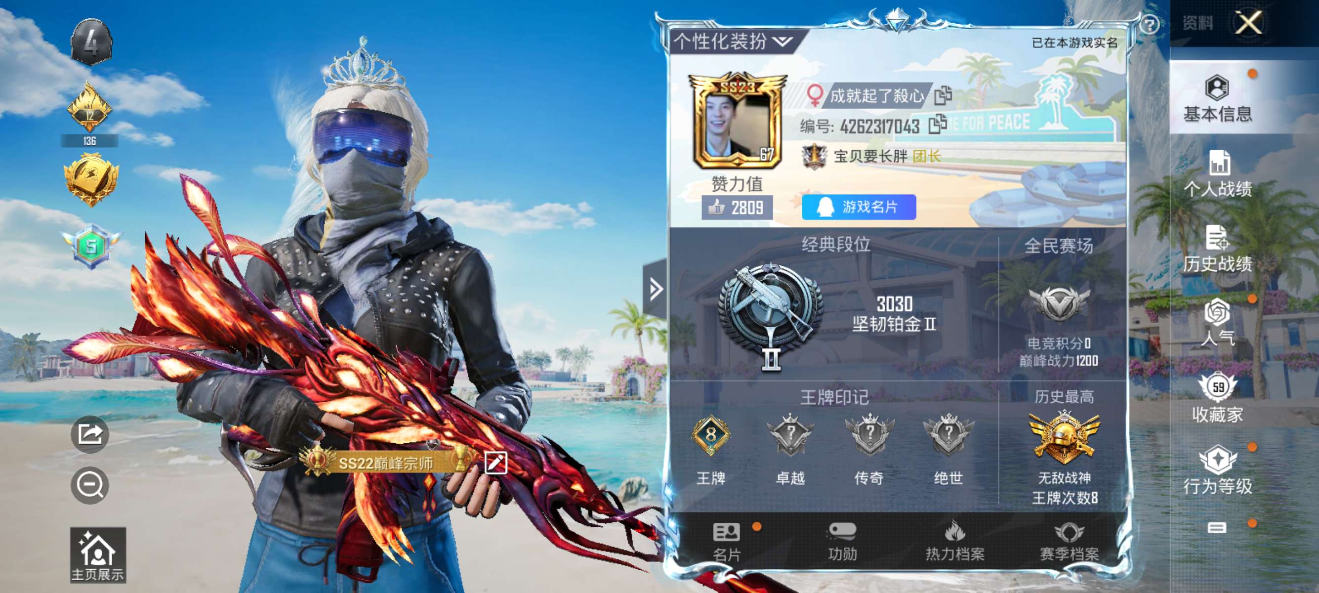 HPCMW3321374和平精英账号详情图2