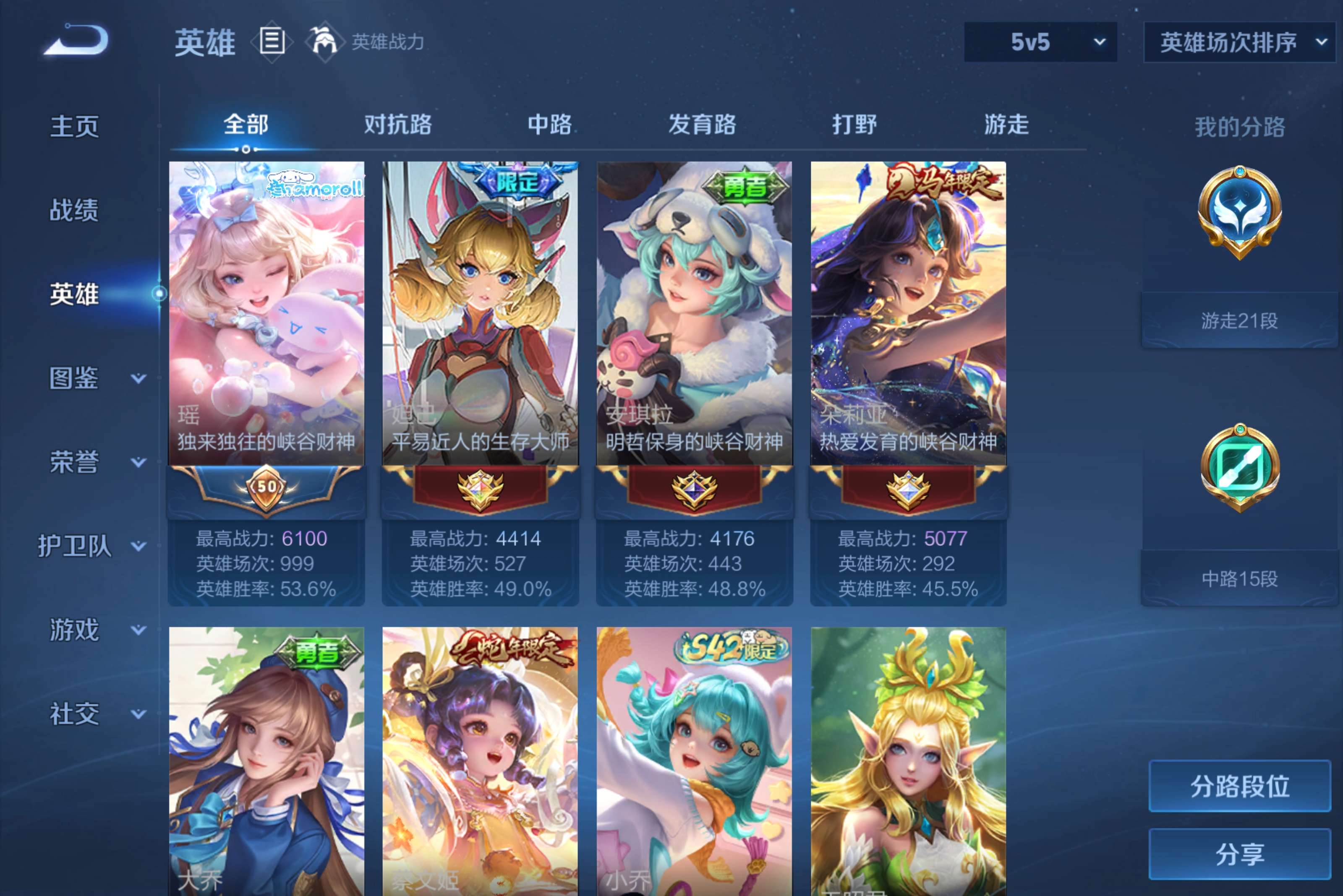 WZLX4302342王者荣耀账号详情图4