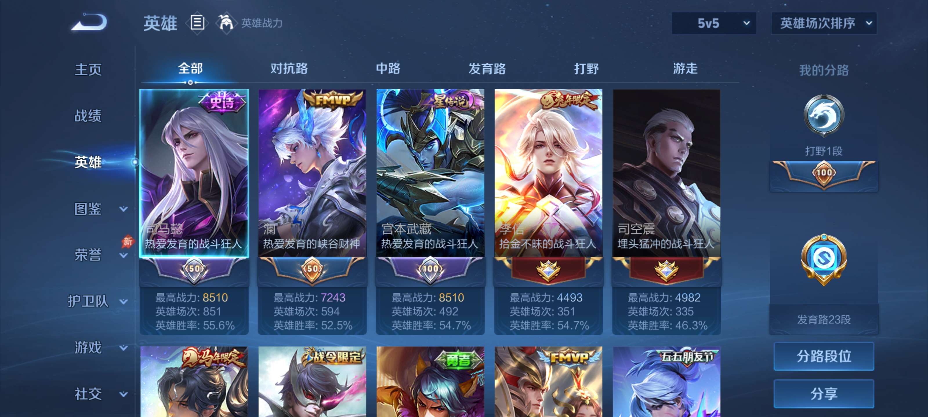 WZLX4282621王者荣耀账号详情图3