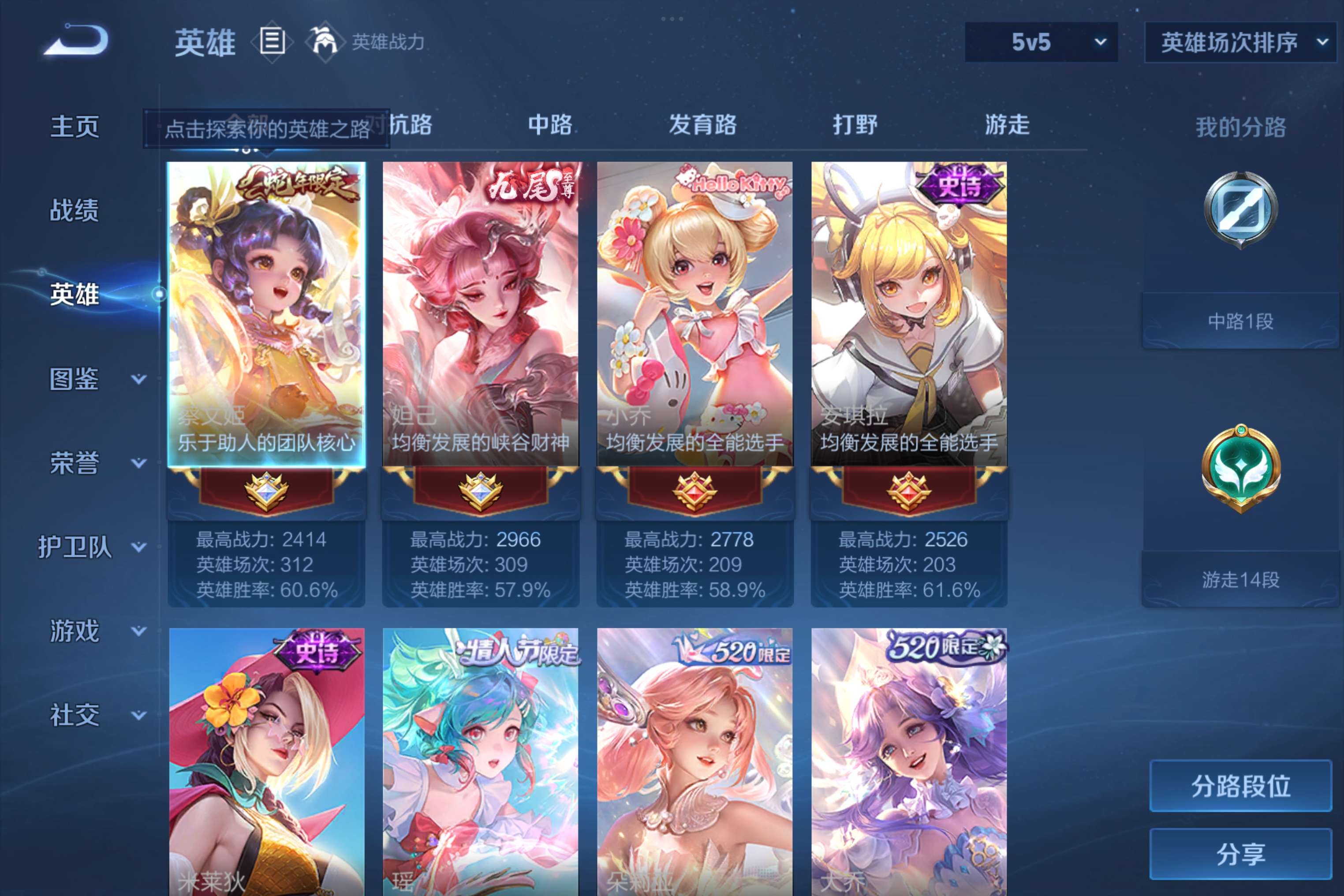 WZCMW4293064王者荣耀账号详情图1