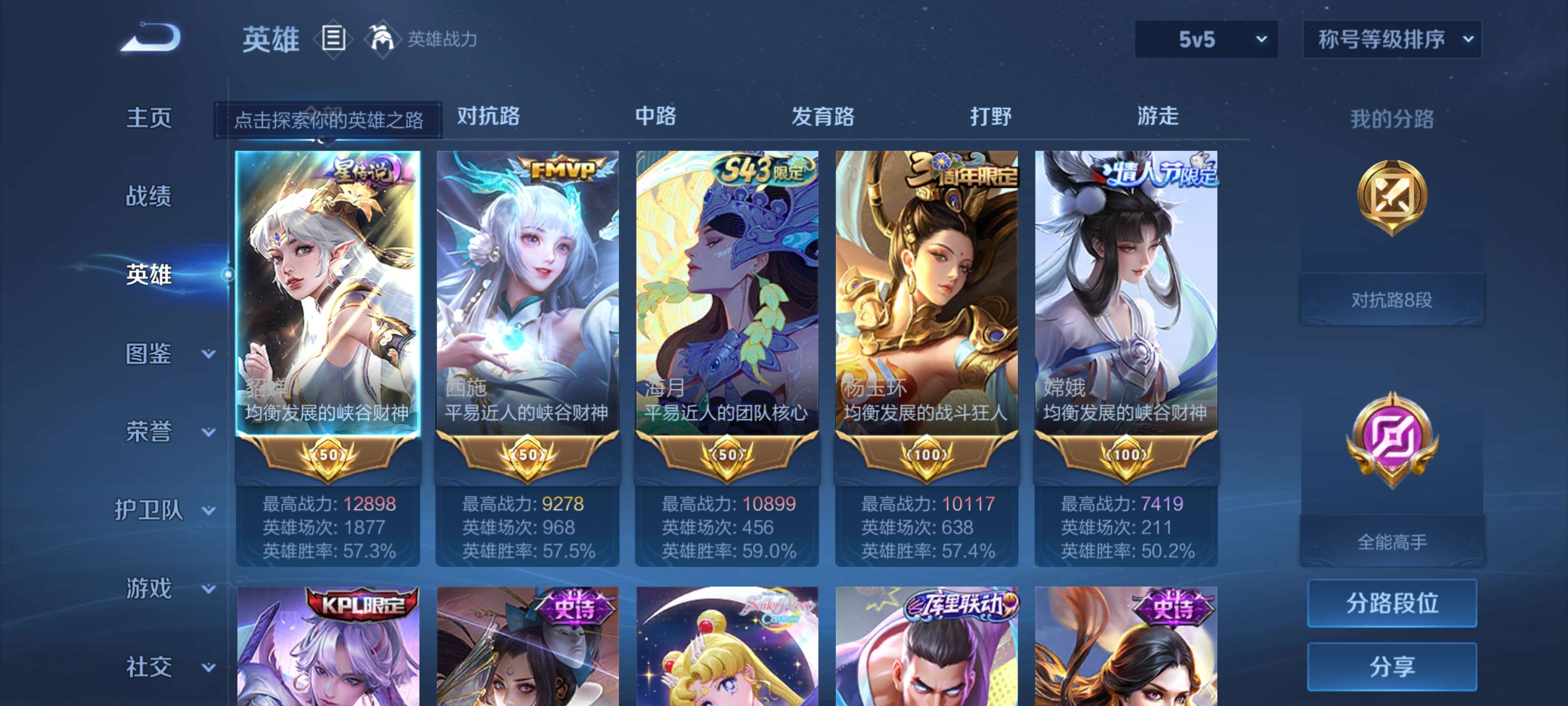 WZCMW4439035王者荣耀账号详情图1