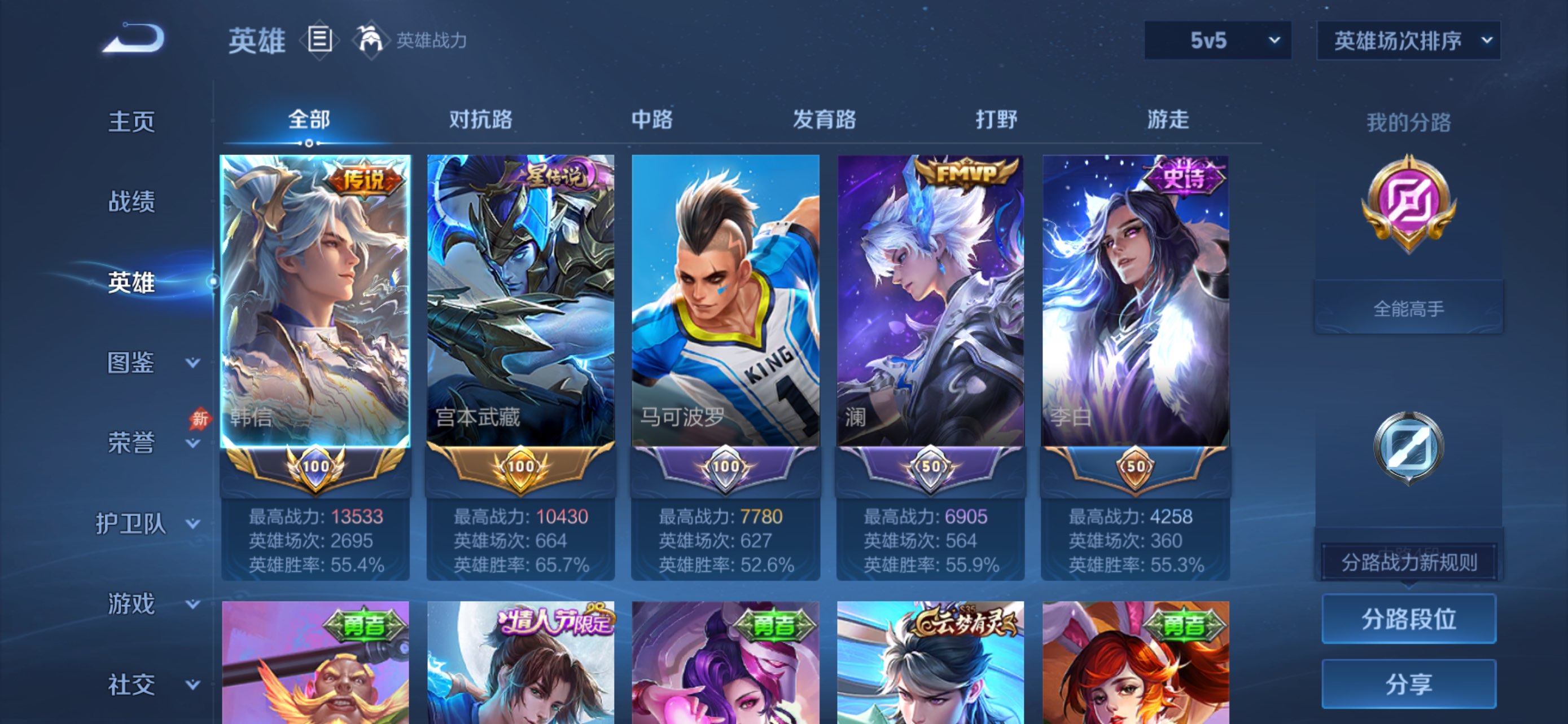 WZCMW4528265王者荣耀账号详情图1 WZCMW4528265王者荣耀账号详情图1