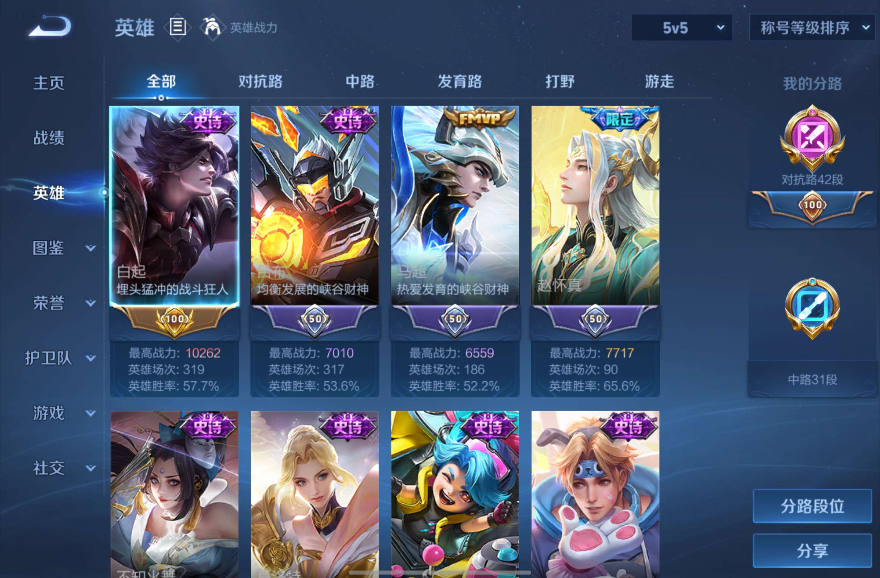 WZCMW4455502王者荣耀账号详情图1 WZCMW4455502王者荣耀账号详情图1