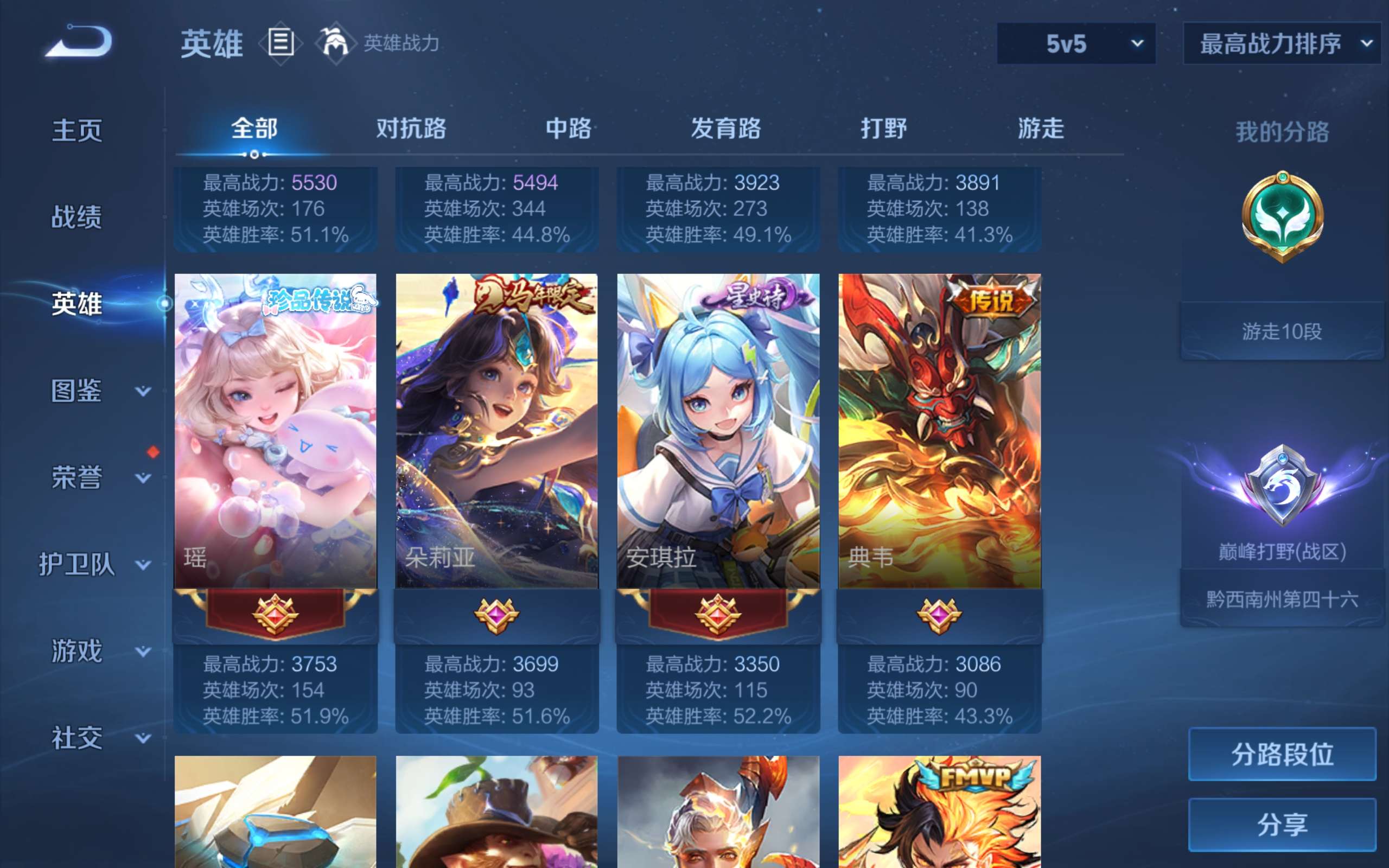 WZLX4677499王者荣耀账号详情图5