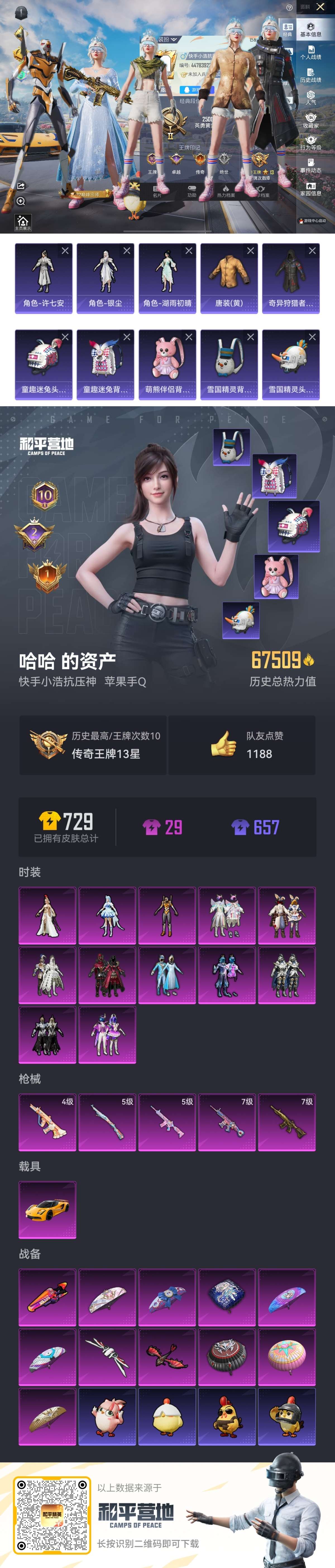 HPCMW3421876和平精英账号详情图3 HPCMW3421876和平精英账号详情图3