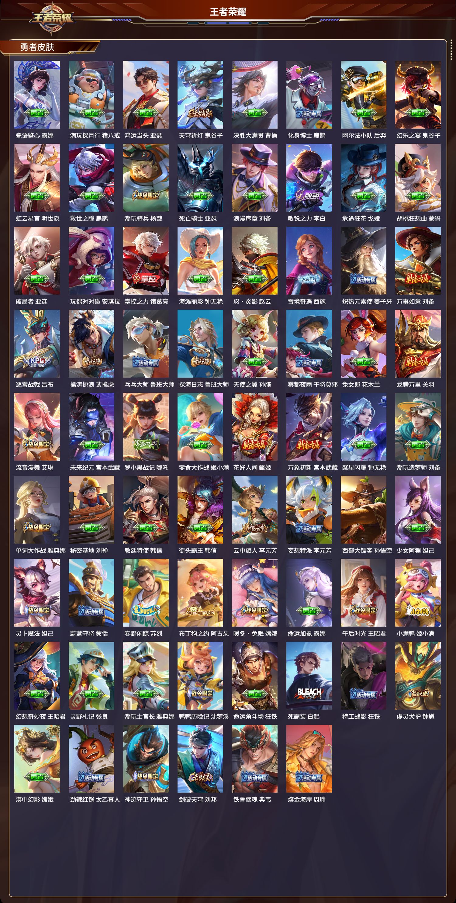 WZMK3359686王者荣耀账号详情图4 WZMK3359686王者荣耀账号详情图4