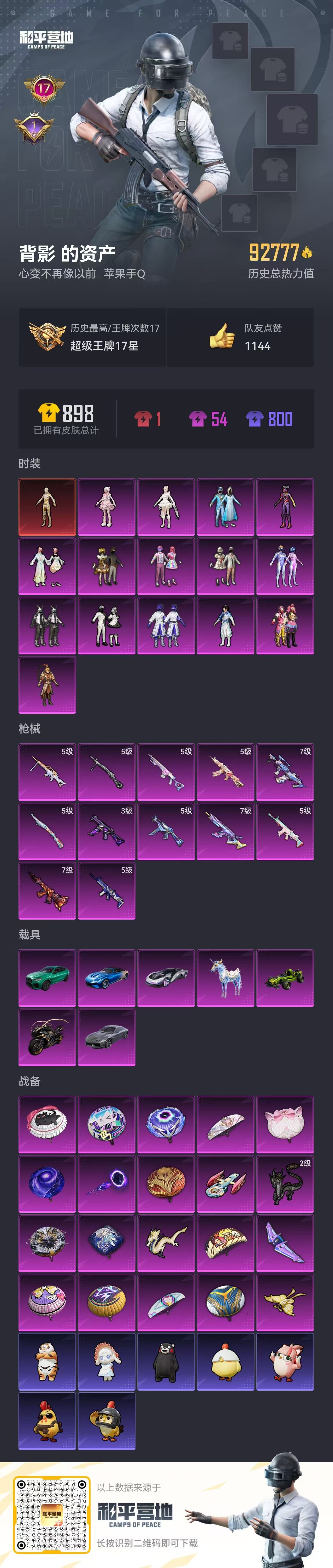 HPSJ3356761和平精英账号详情图3 HPSJ3356761和平精英账号详情图3