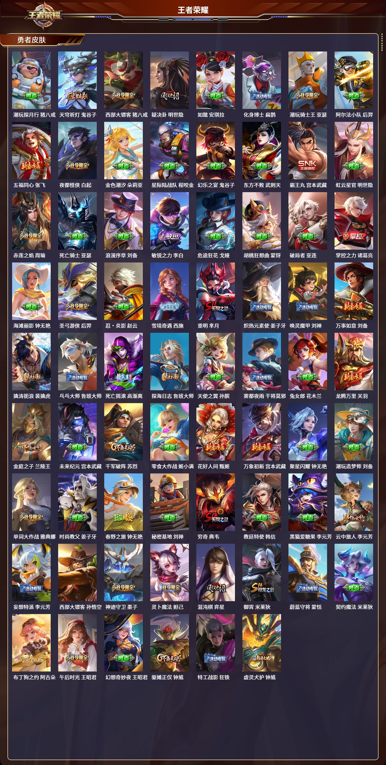 WZQM3371302王者荣耀账号详情图4