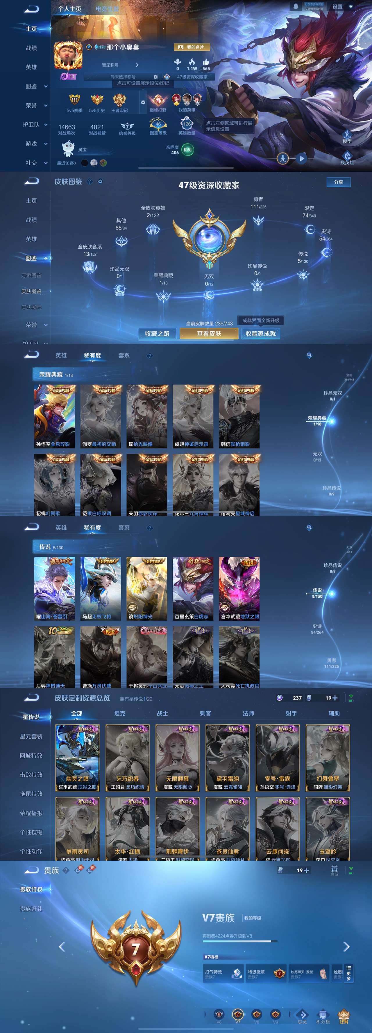 WZLX4220730王者荣耀账号详情图2