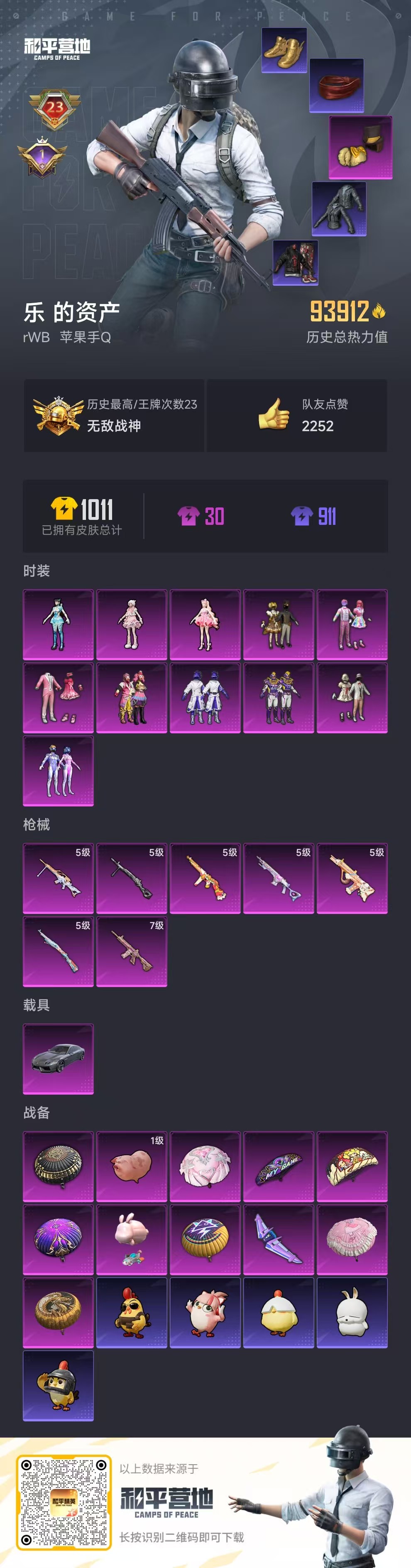 HPSJ3358835和平精英账号详情图2 HPSJ3358835和平精英账号详情图2