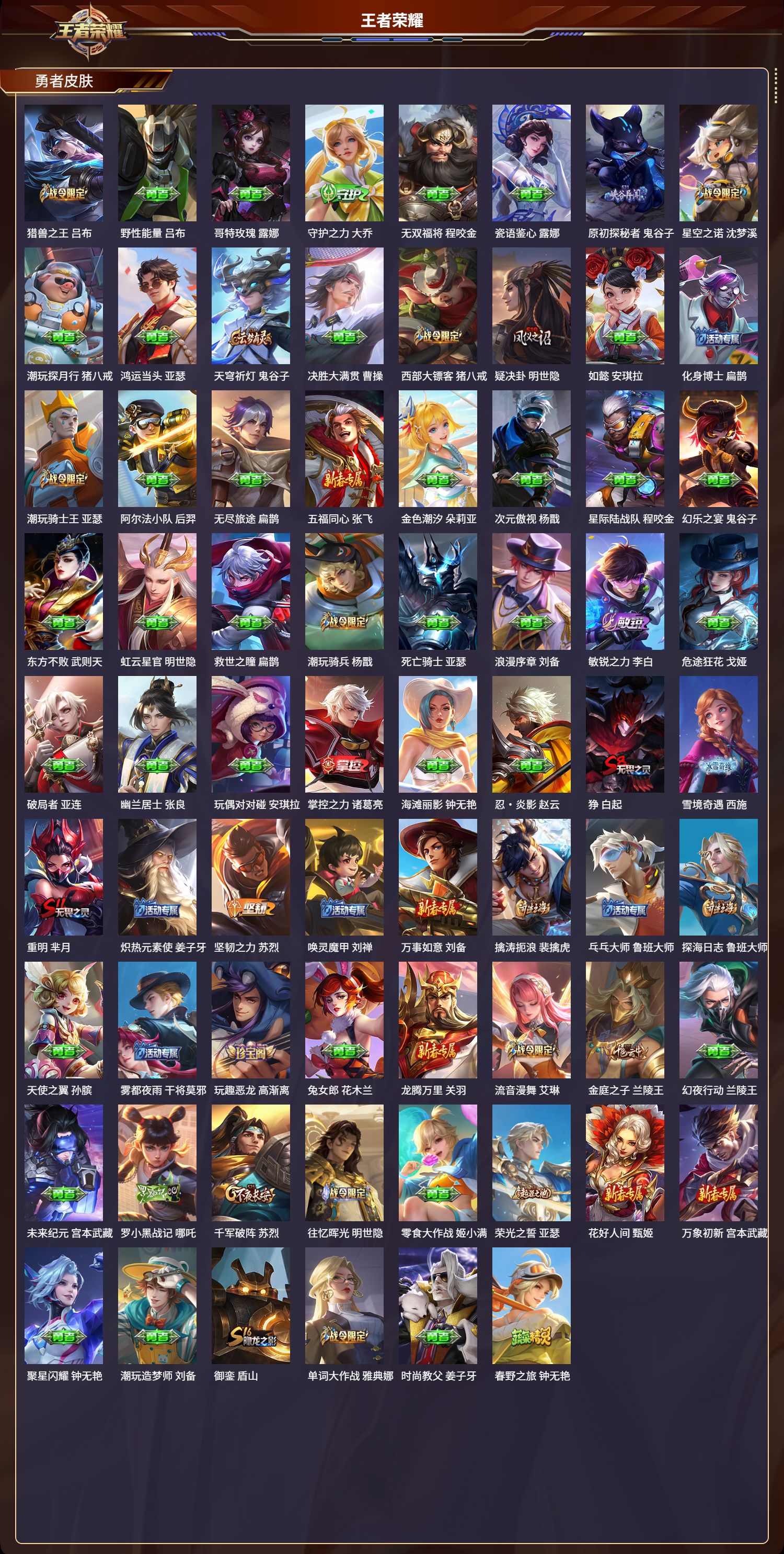 WZMK3325959王者荣耀账号详情图6