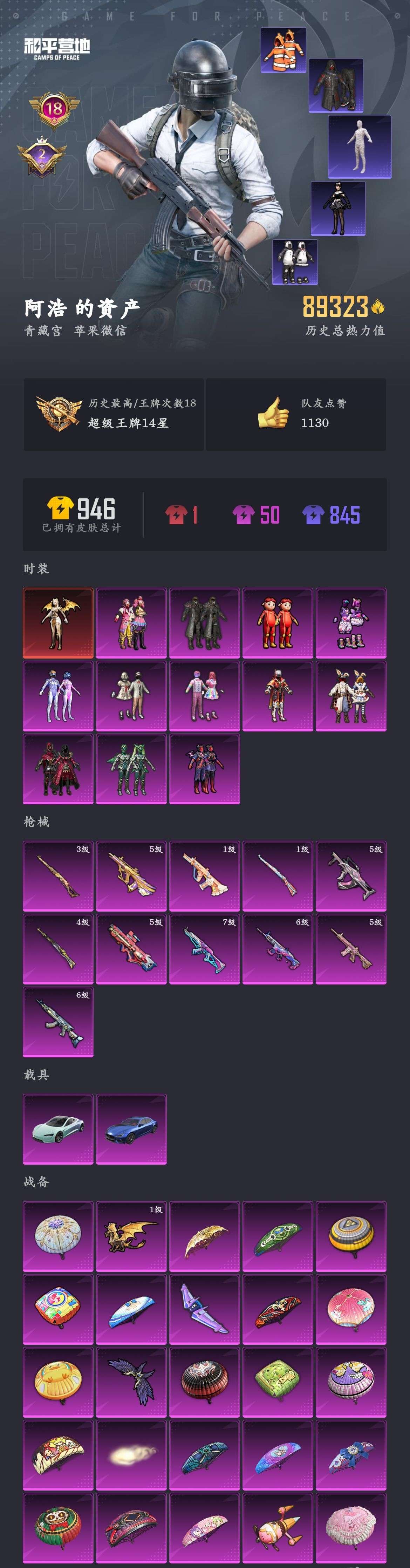 HPZM3356616和平精英账号详情图2 HPZM3356616和平精英账号详情图2