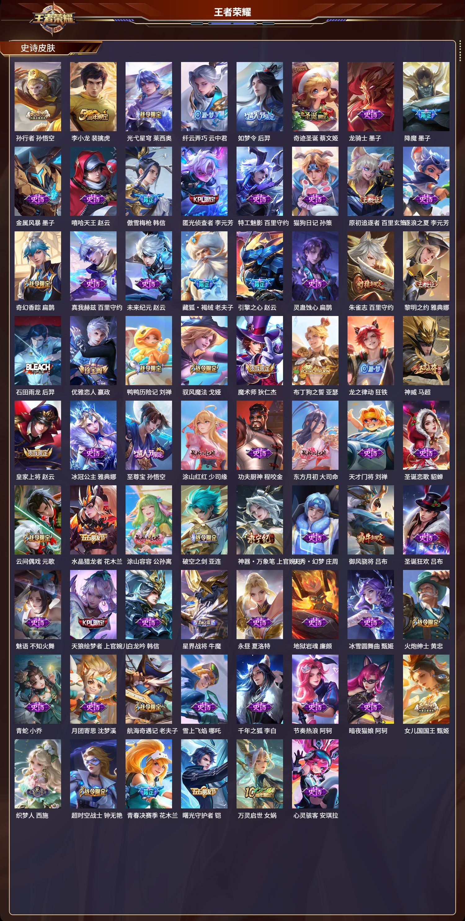 WZMK3325959王者荣耀账号详情图4