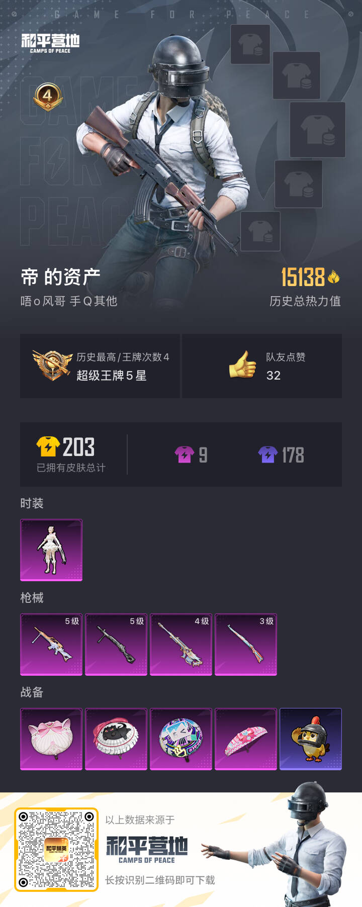 HPSJ3361206和平精英账号详情图4 HPSJ3361206和平精英账号详情图4