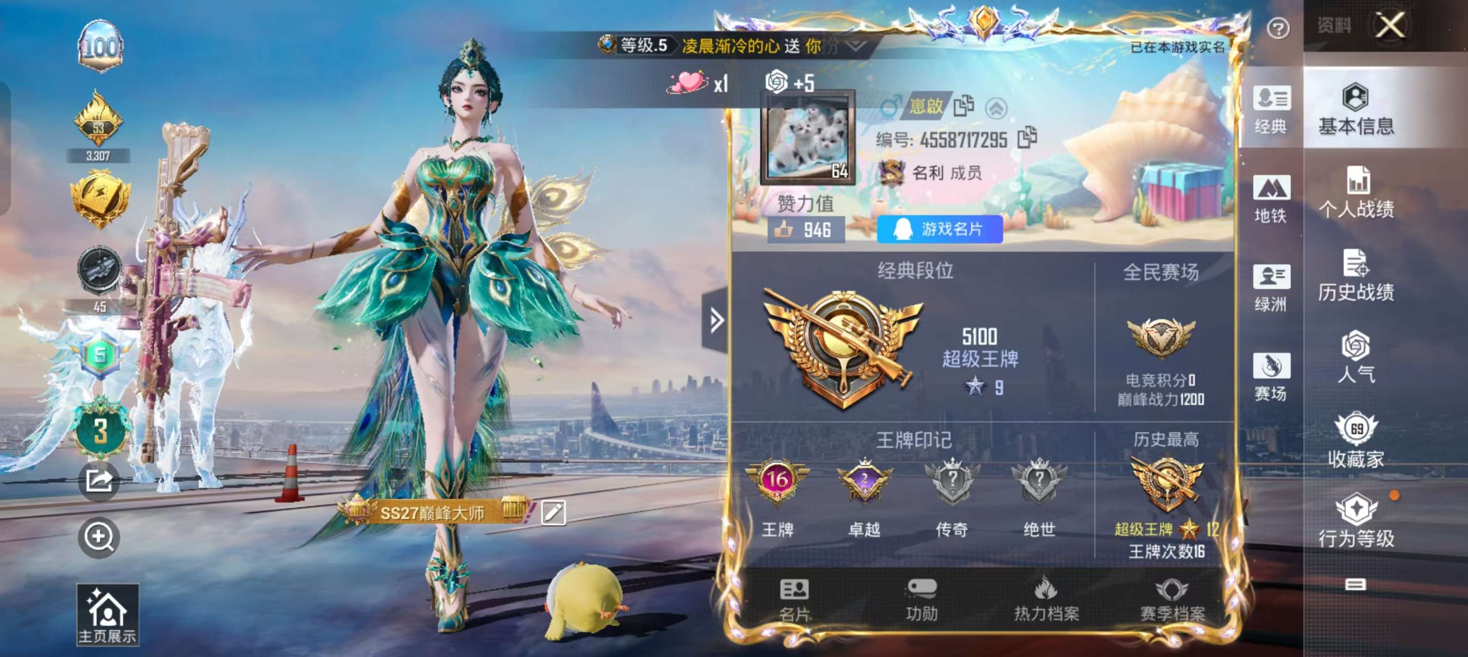 HPSJ3366505和平精英账号详情图2 HPSJ3366505和平精英账号详情图2