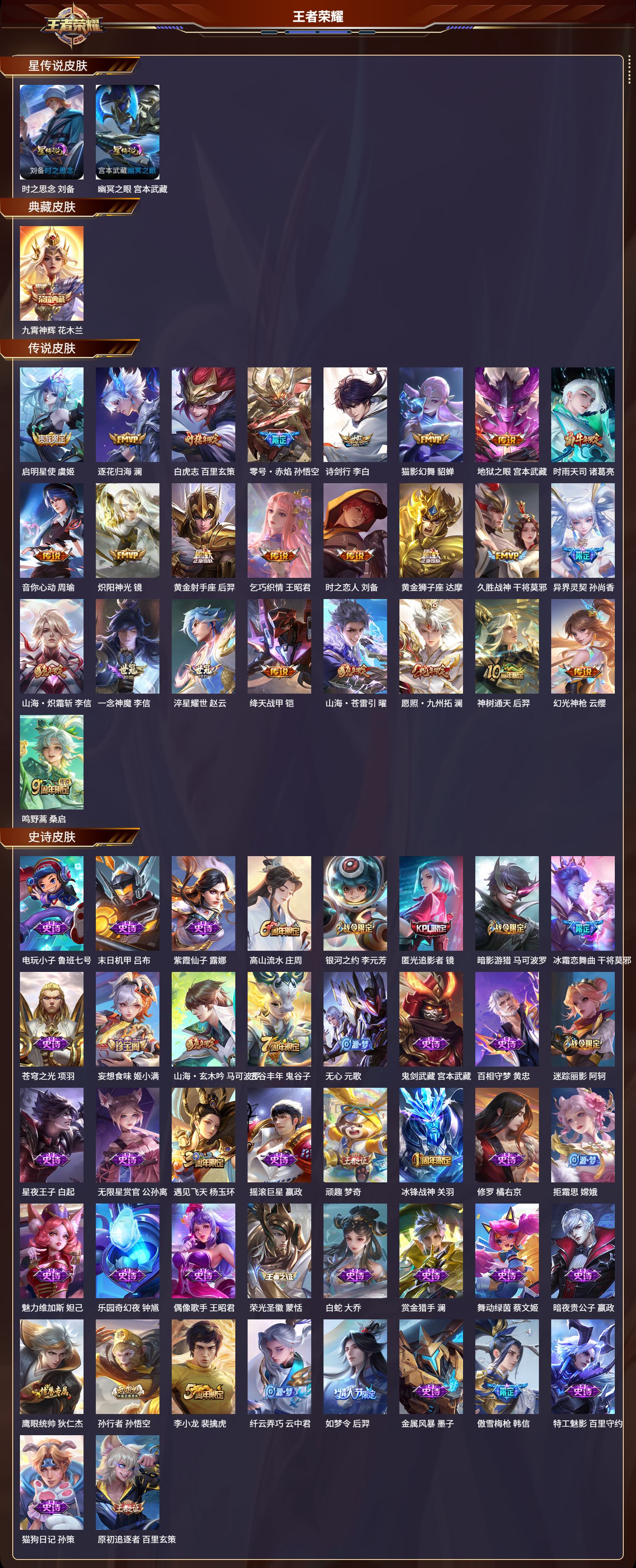 WZMK3335800王者荣耀账号详情图2