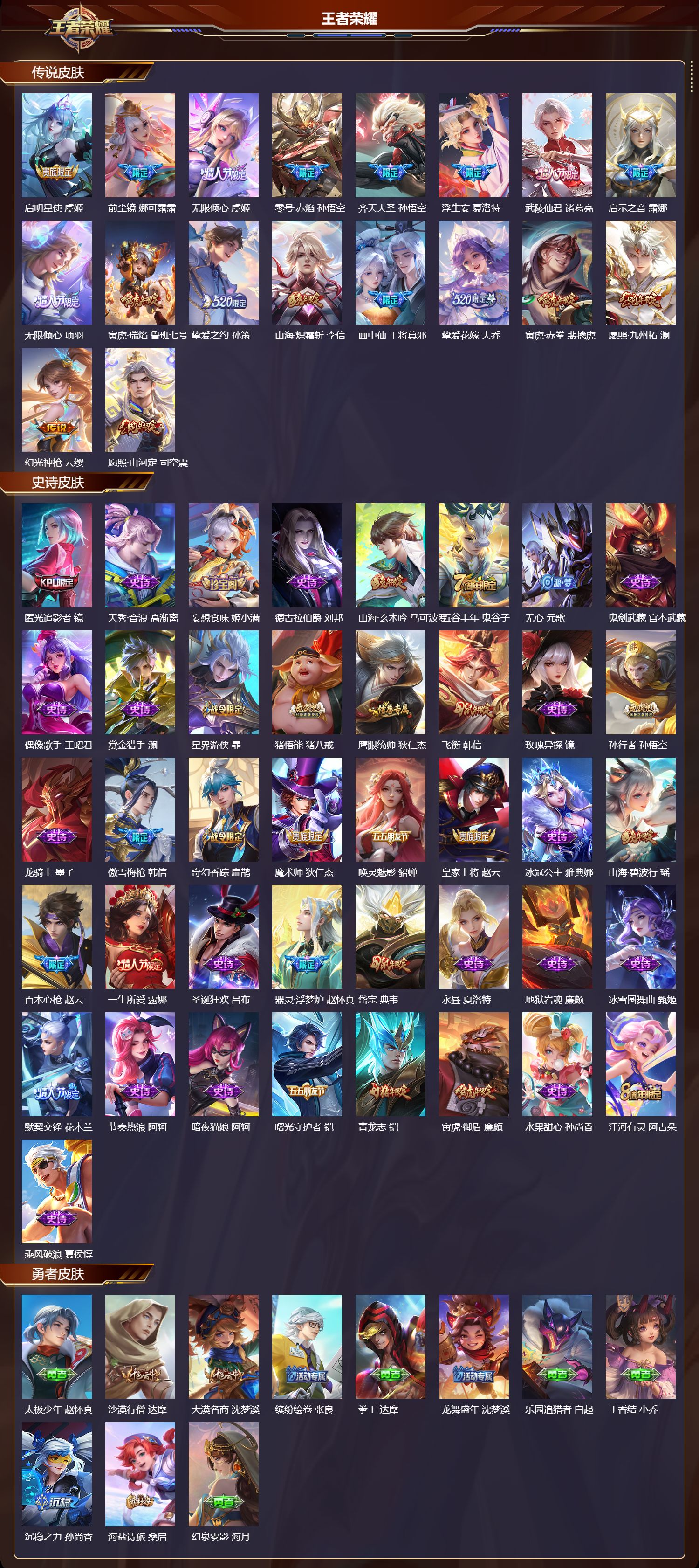 WZYD3309144王者荣耀账号详情图2 WZYD3309144王者荣耀账号详情图2