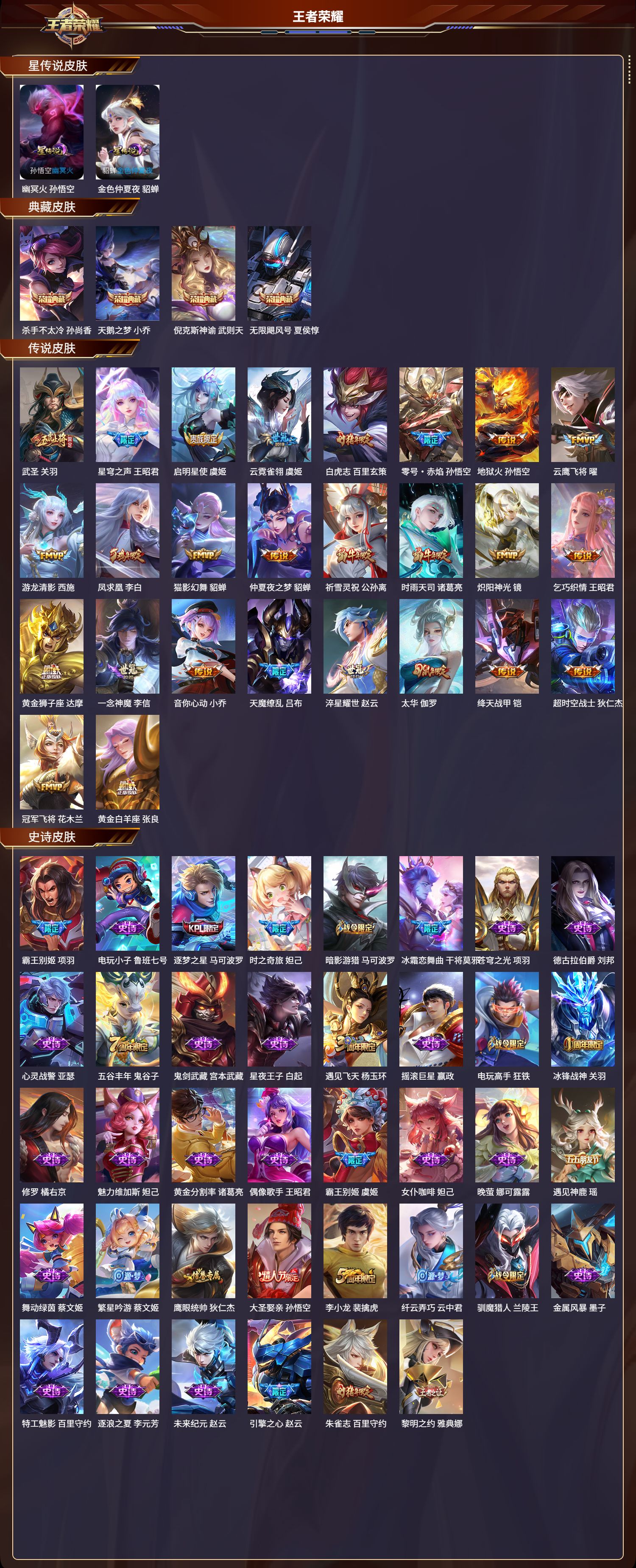 WZMK3339096王者荣耀账号详情图2