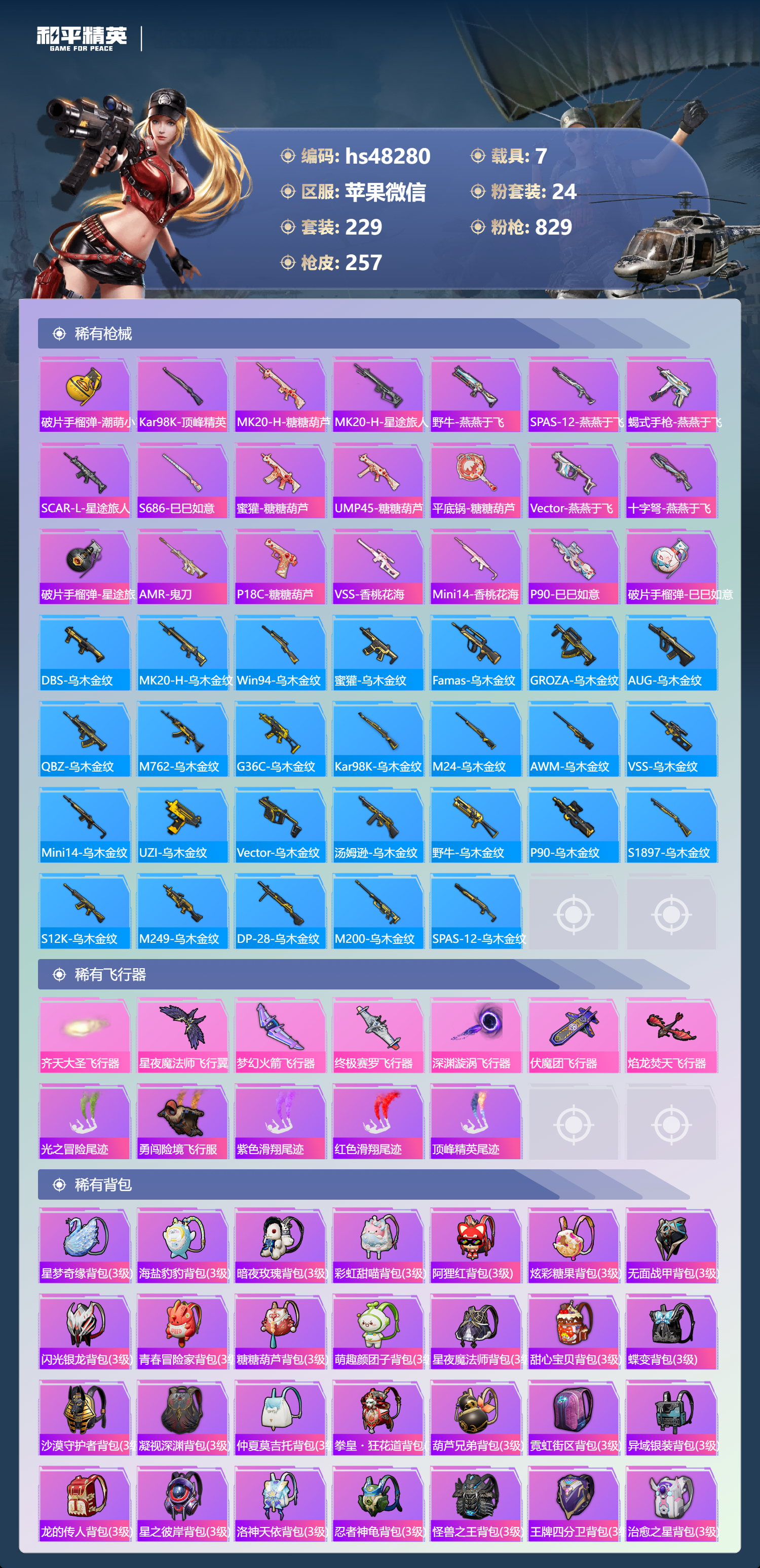 HPSJ3365119和平精英账号详情图10 HPSJ3365119和平精英账号详情图10