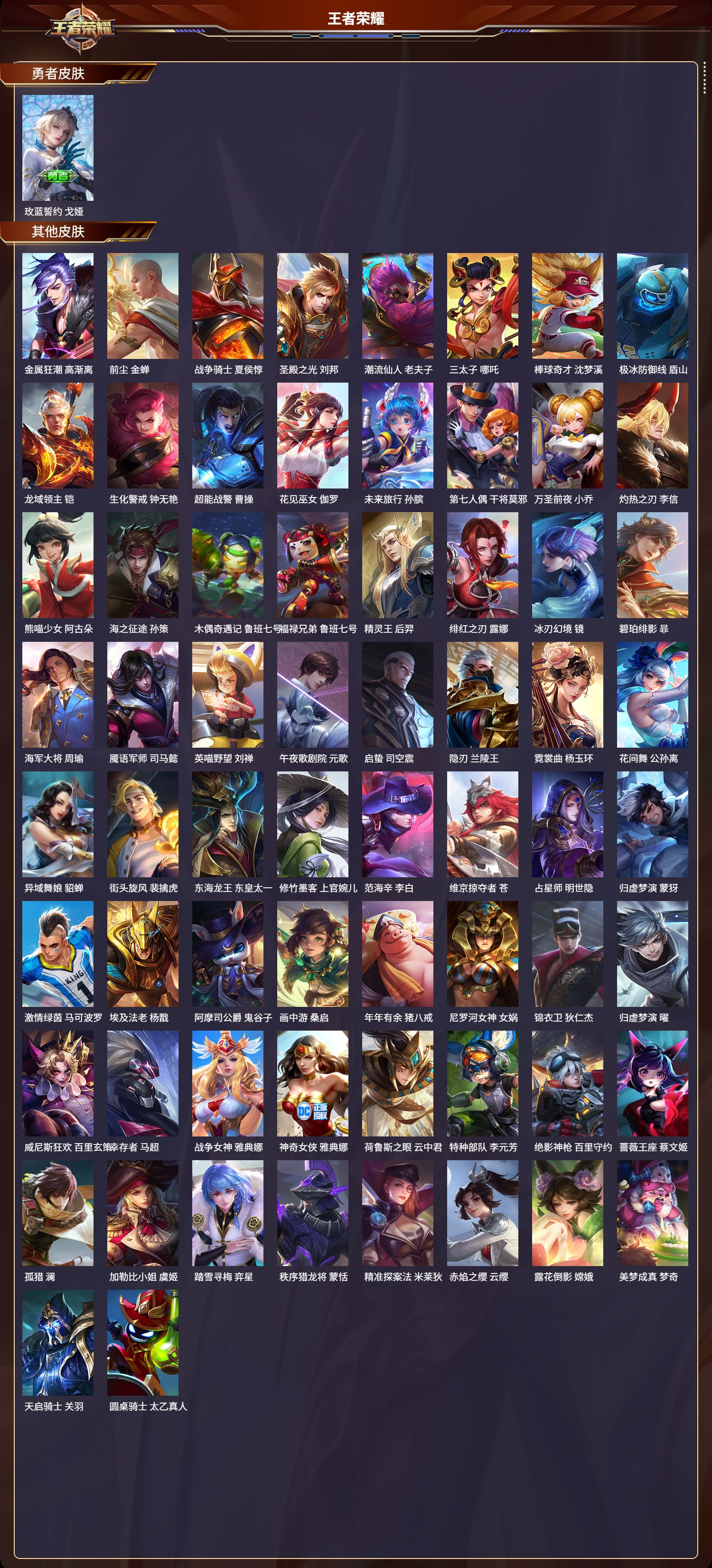 WZMK3339090王者荣耀账号详情图5