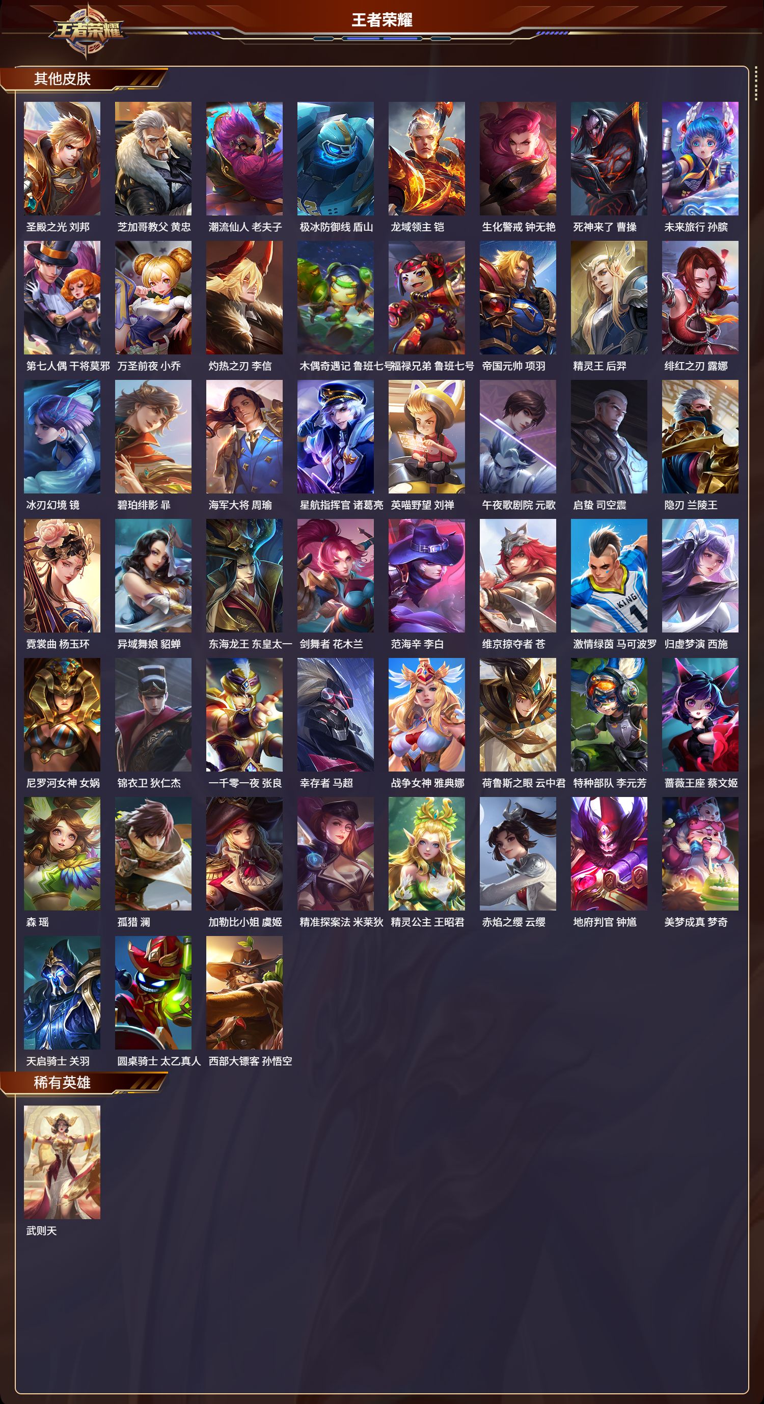 WZMK3339118王者荣耀账号详情图4