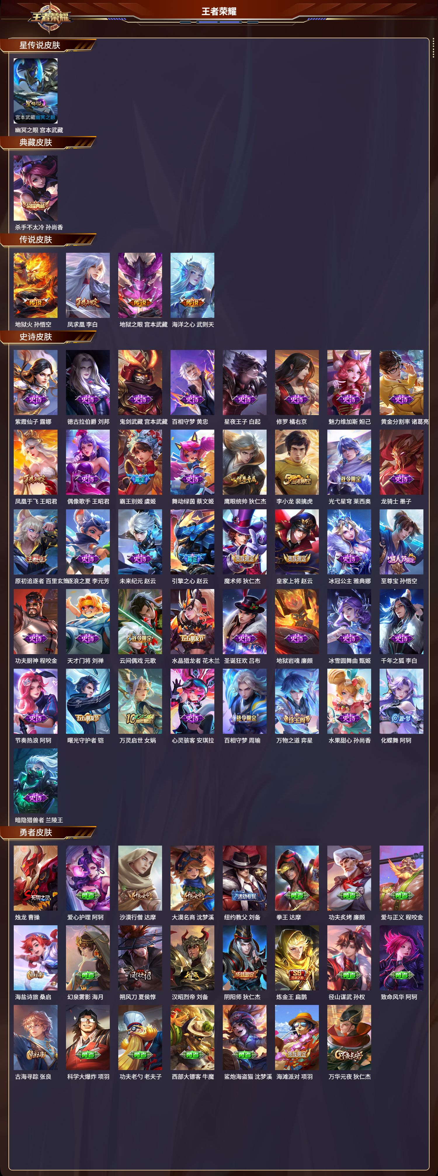 WZMK3339118王者荣耀账号详情图2