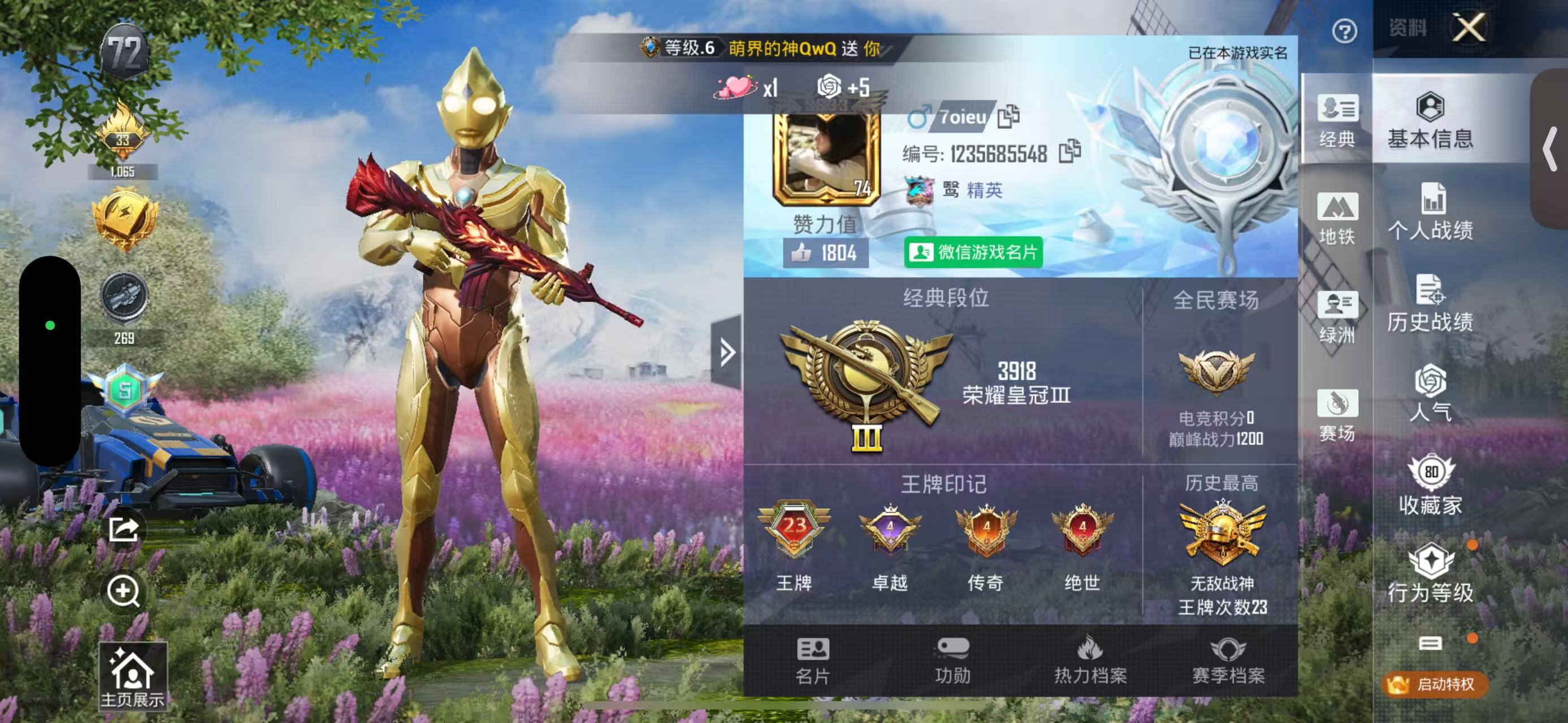 HPSJ3365119和平精英账号详情图2 HPSJ3365119和平精英账号详情图2