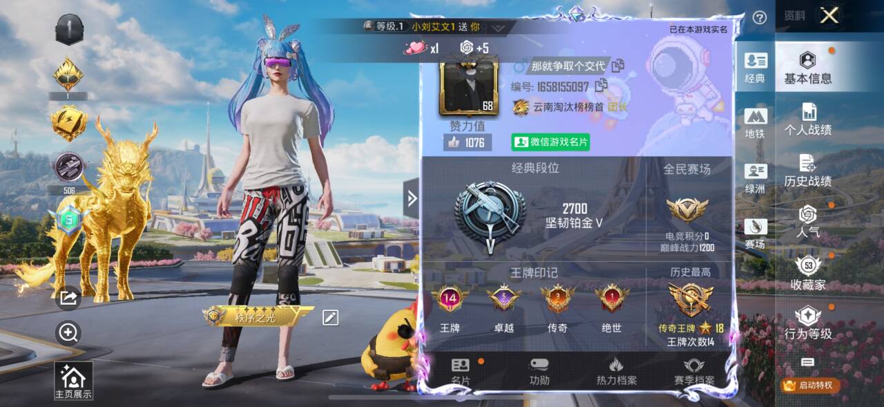 HPSJ3344626和平精英账号详情图2 HPSJ3344626和平精英账号详情图2