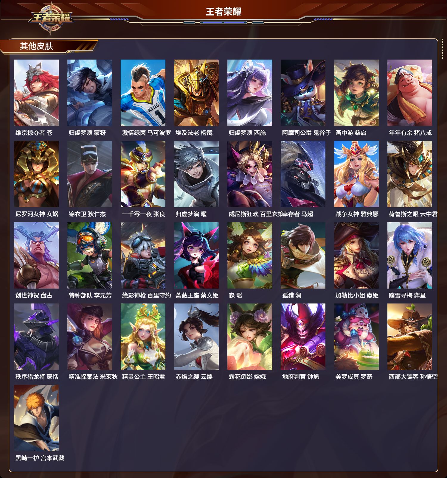 WZLX4220740王者荣耀账号详情图7