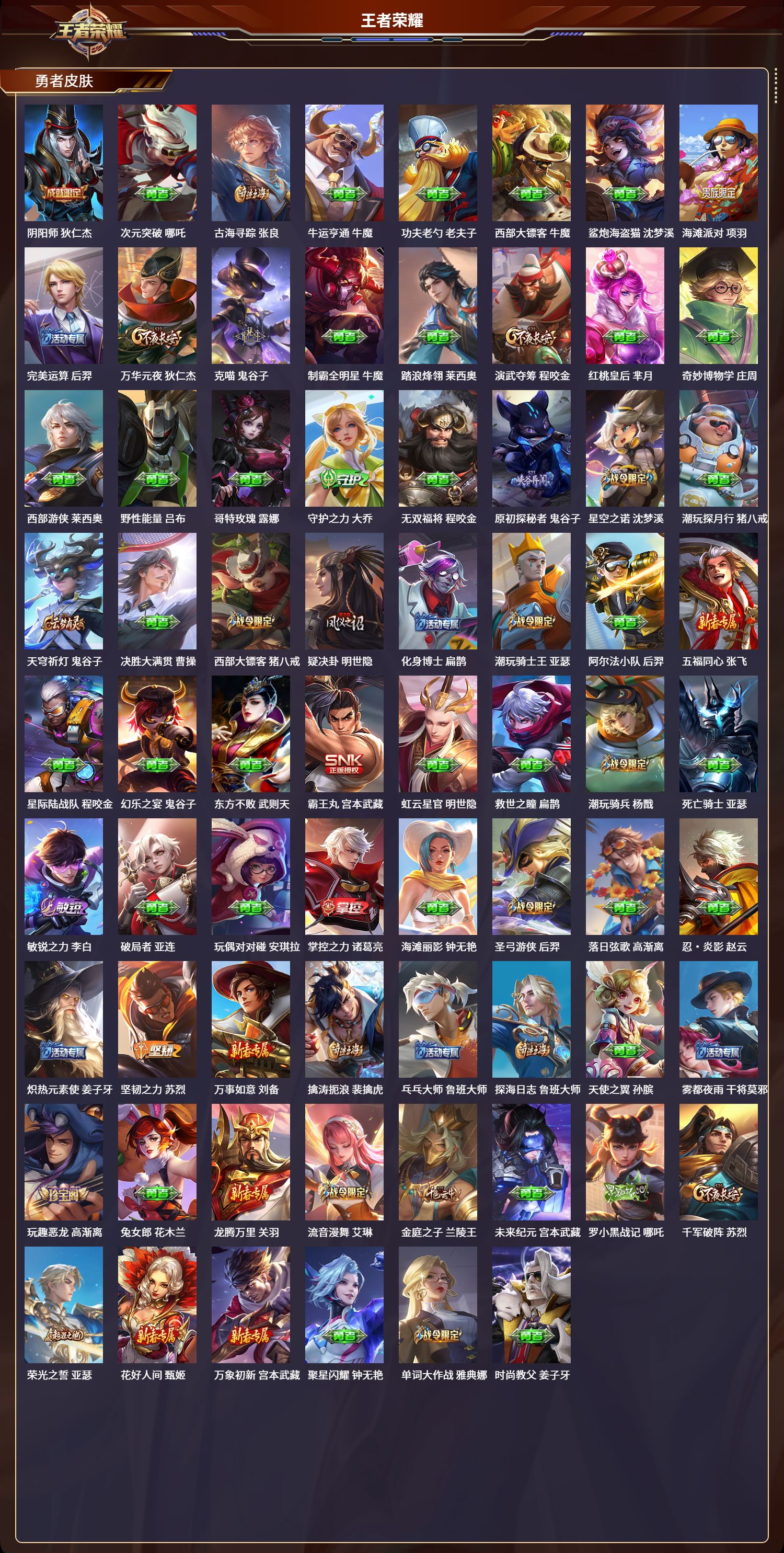 WZLX4220740王者荣耀账号详情图5