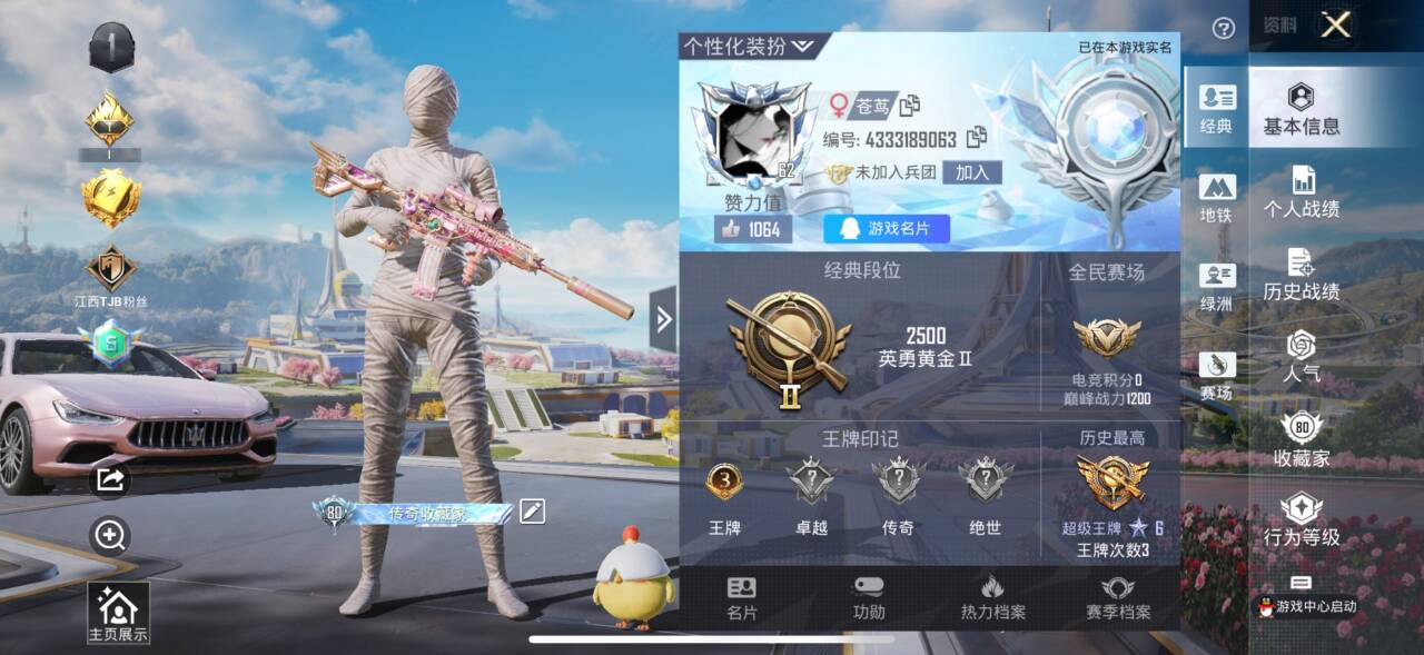 HPSJ3369782和平精英账号详情图2 HPSJ3369782和平精英账号详情图2