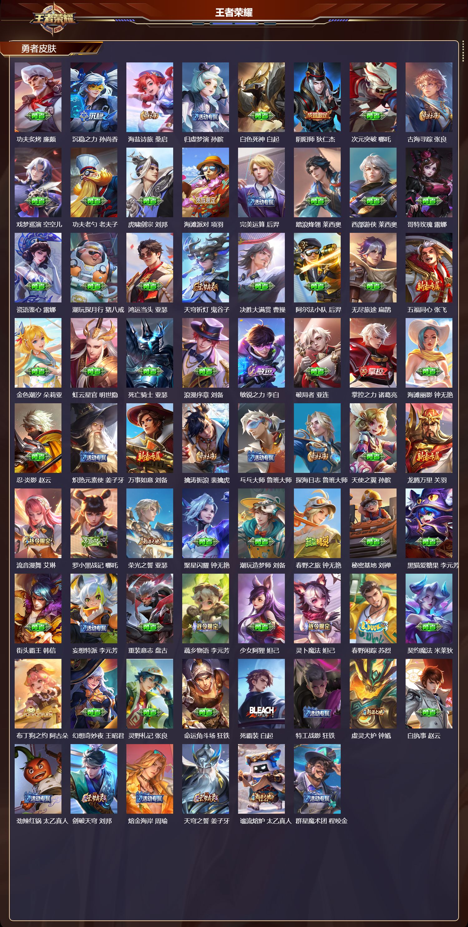 WZMK3359283王者荣耀账号详情图3