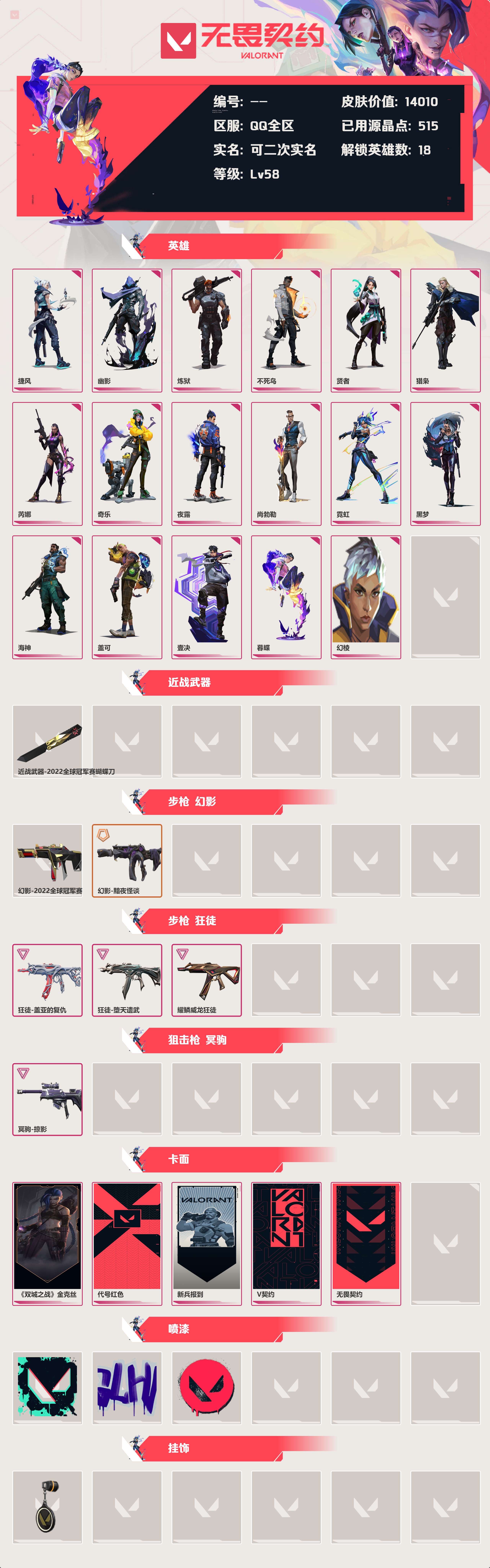 WWQLX424708无畏契约账号详情图2