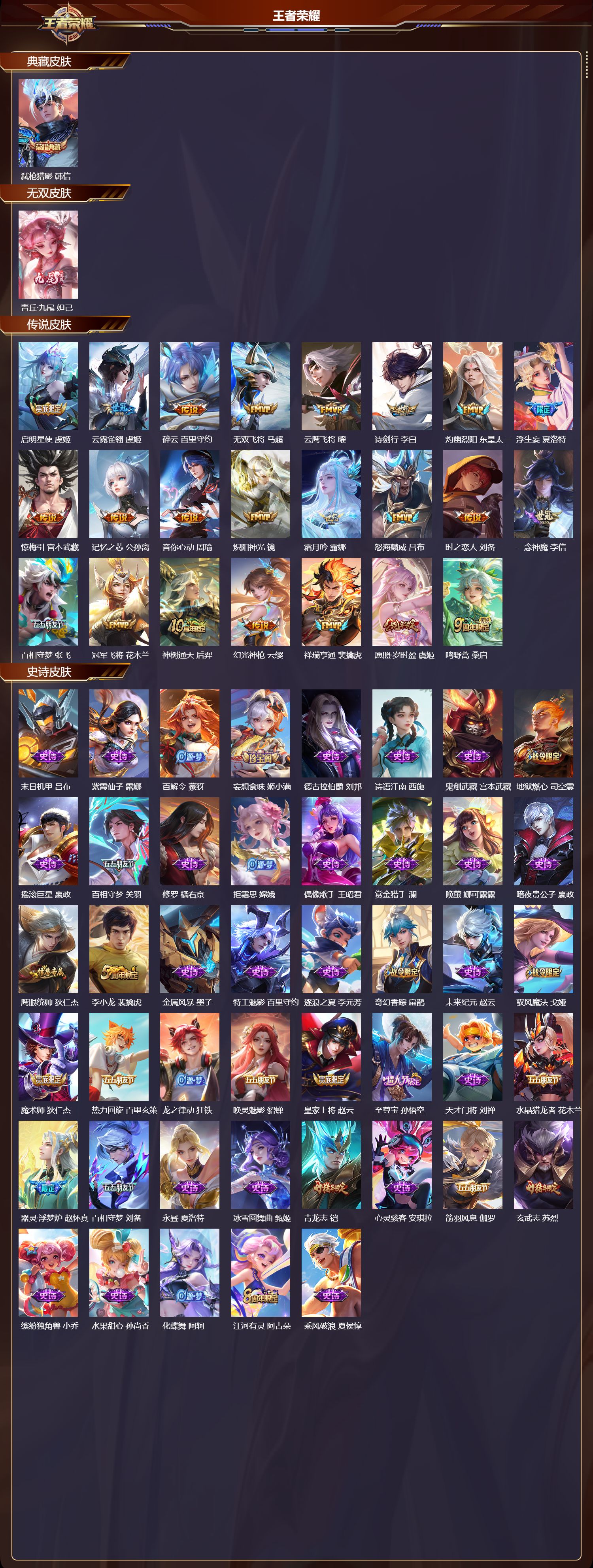 WZMK3359274王者荣耀账号详情图2