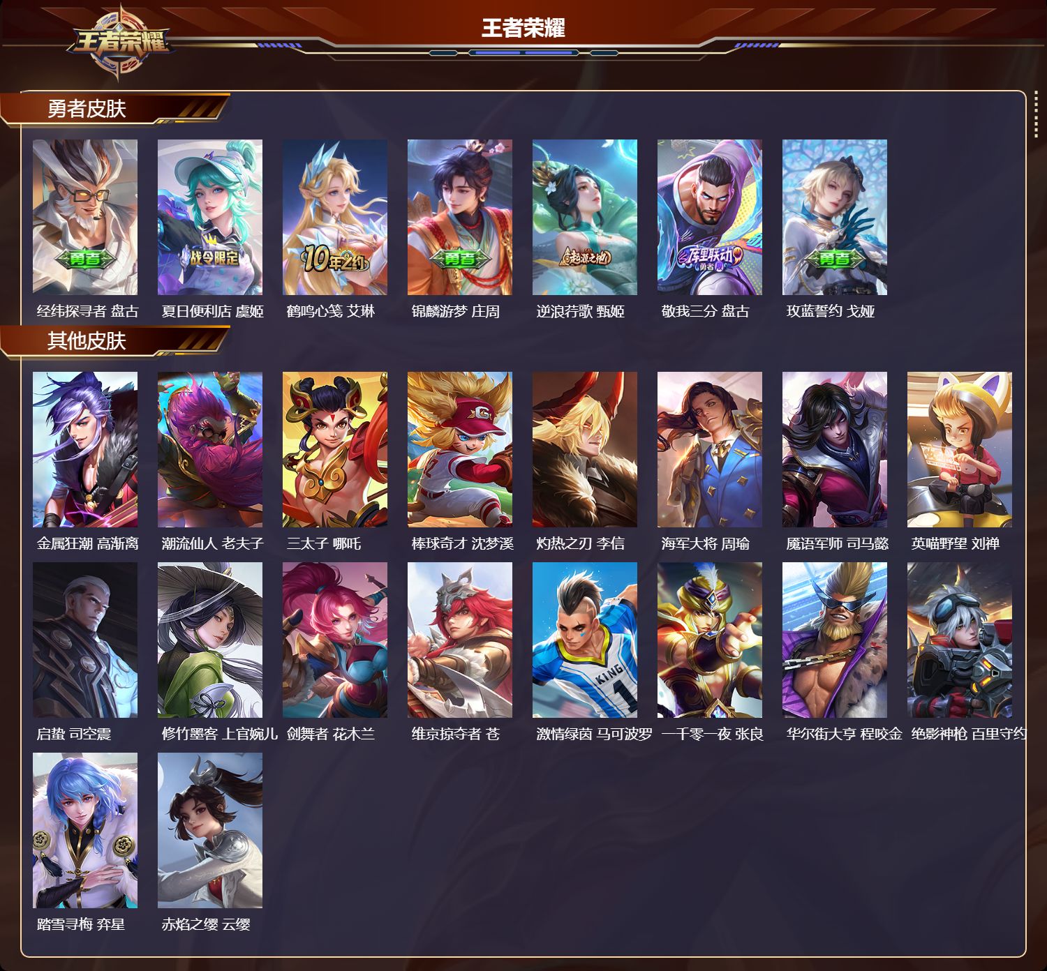 WZMK3359283王者荣耀账号详情图4