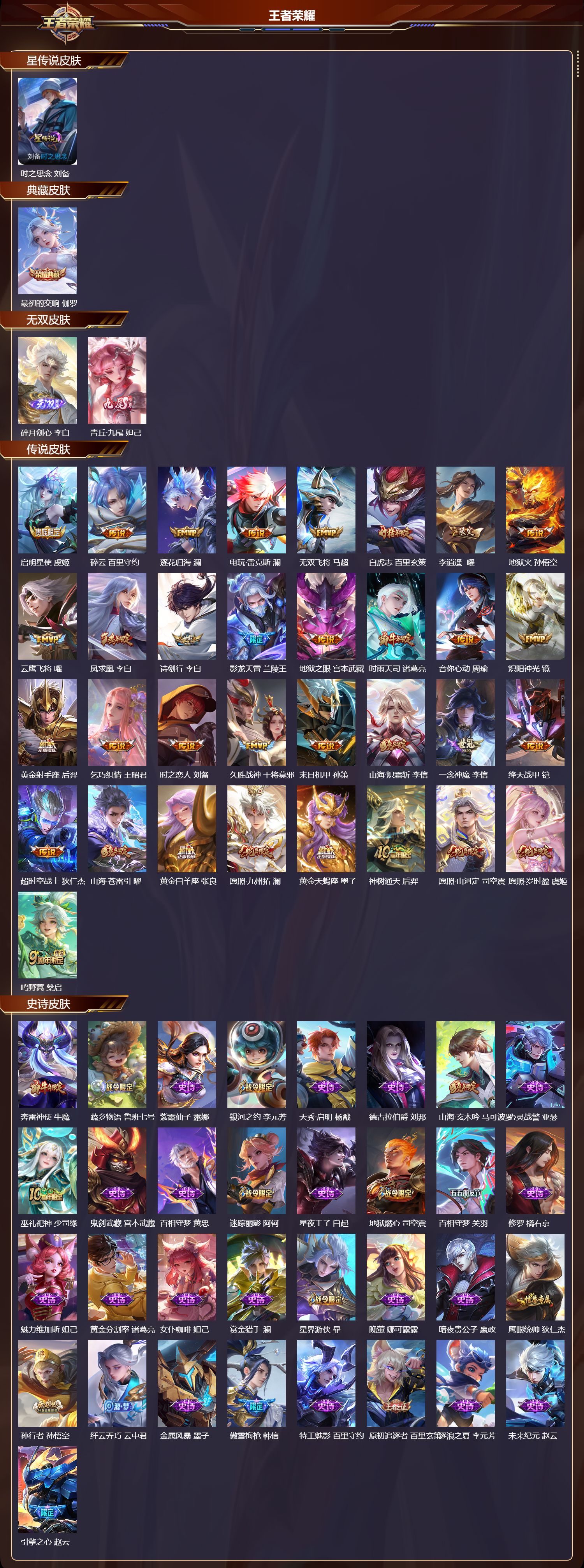 WZMK3359271王者荣耀账号详情图2 WZMK3359271王者荣耀账号详情图2