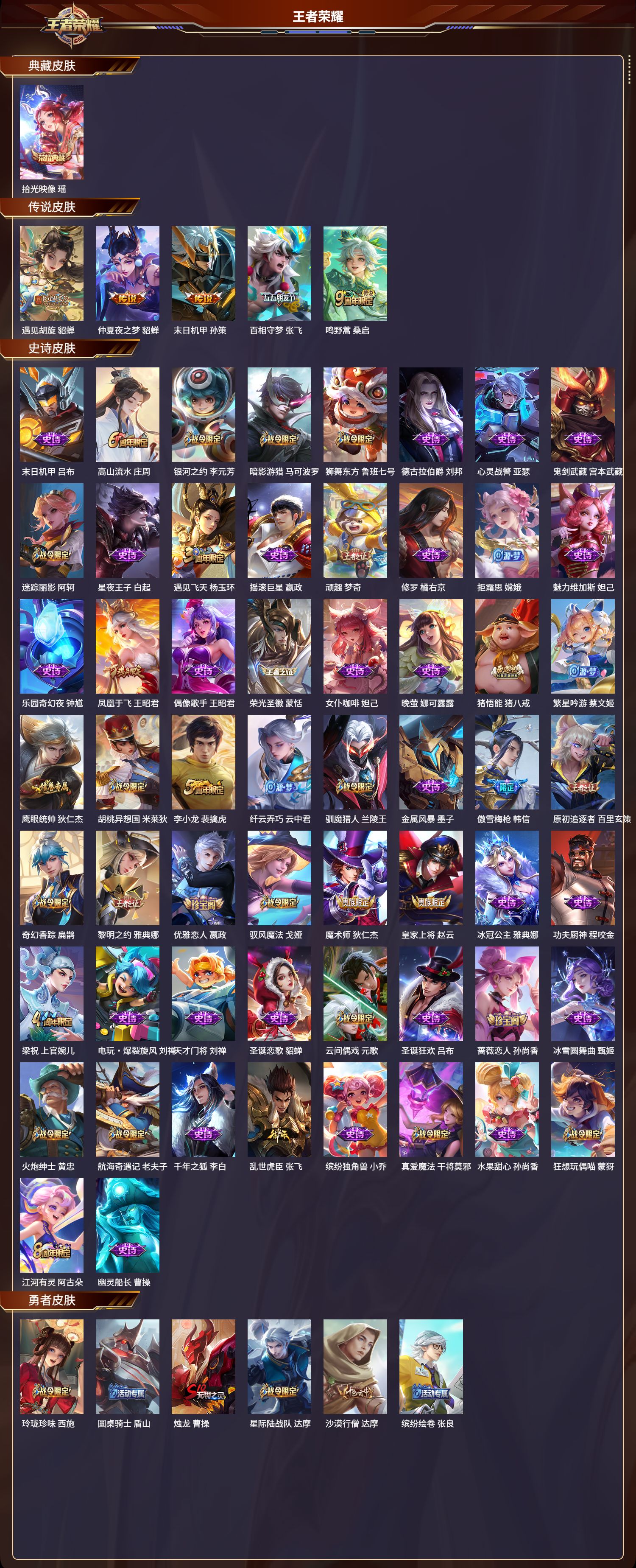 WZCMW3361940王者荣耀账号详情图3 WZCMW3361940王者荣耀账号详情图3