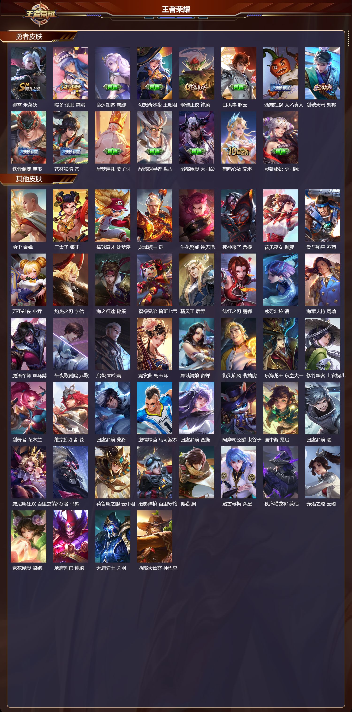 WZMK3371354王者荣耀账号详情图4