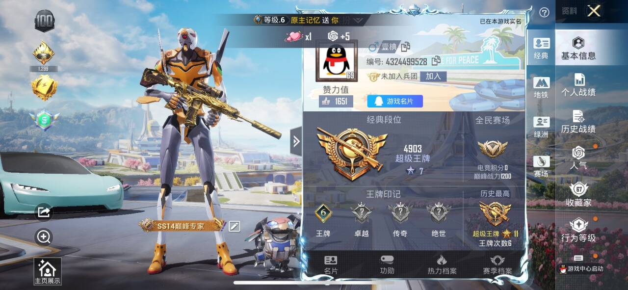 HPSJ3381977和平精英账号详情图3 HPSJ3381977和平精英账号详情图3