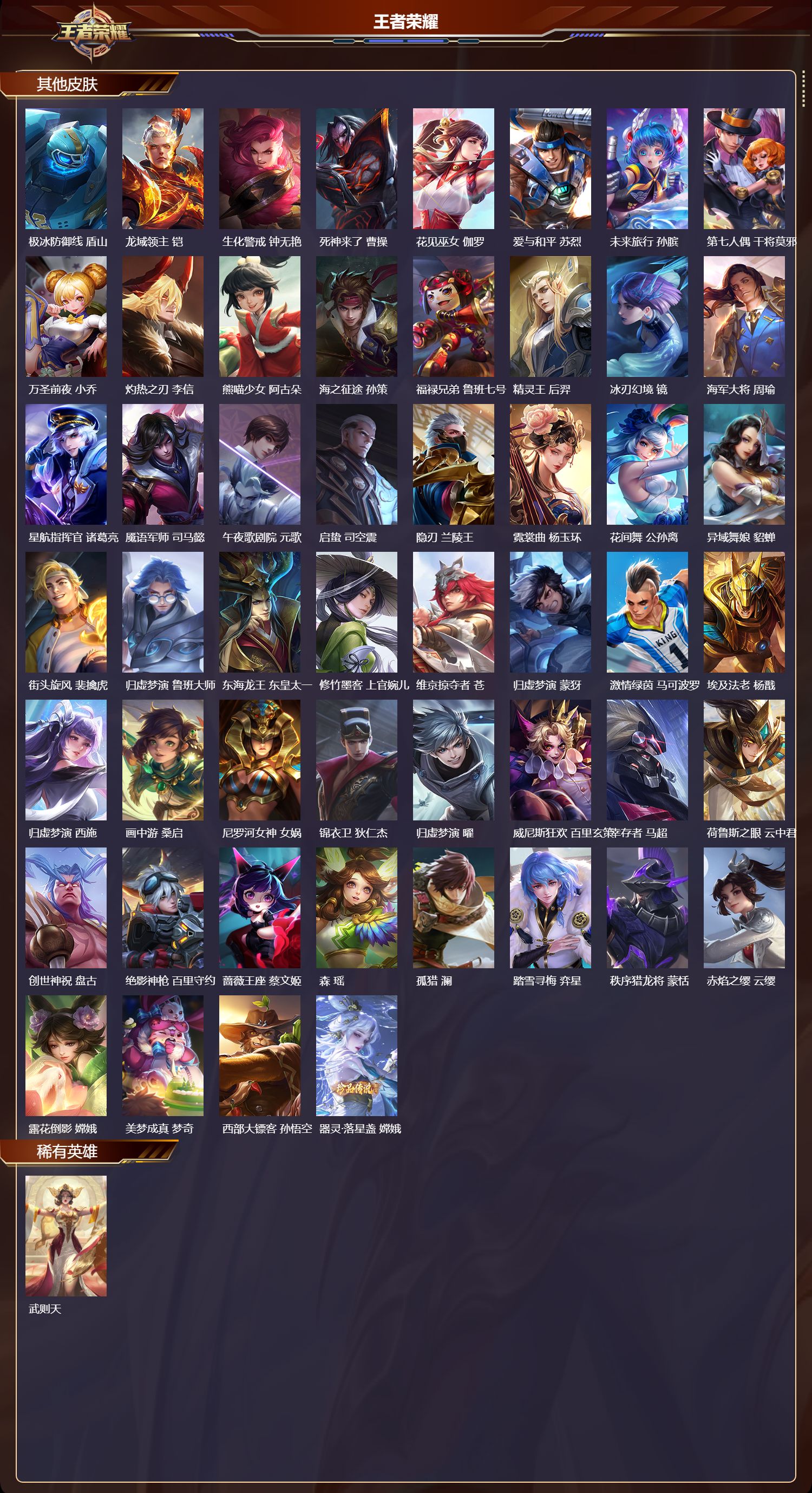 WZMK3362514王者荣耀账号详情图5